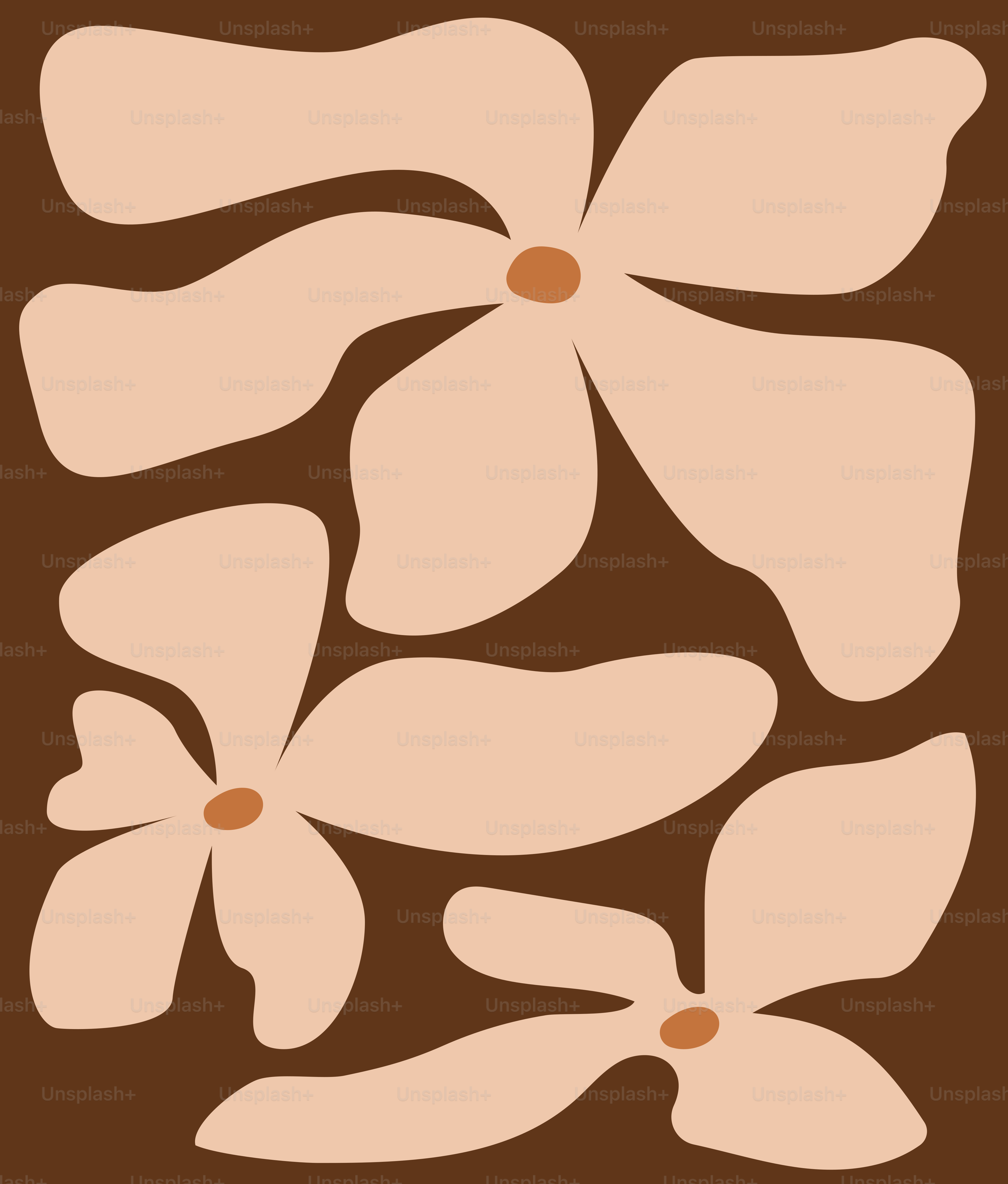 Una imagen de una flor sobre fondo marrón