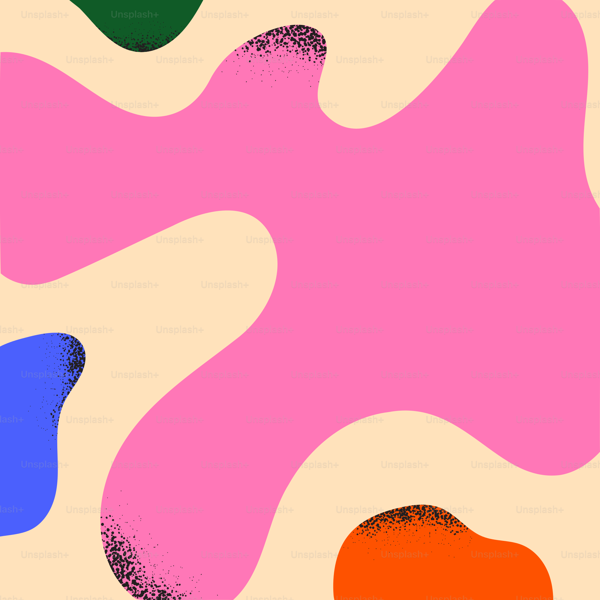 Una pintura abstracta de diferentes colores sobre fondo blanco