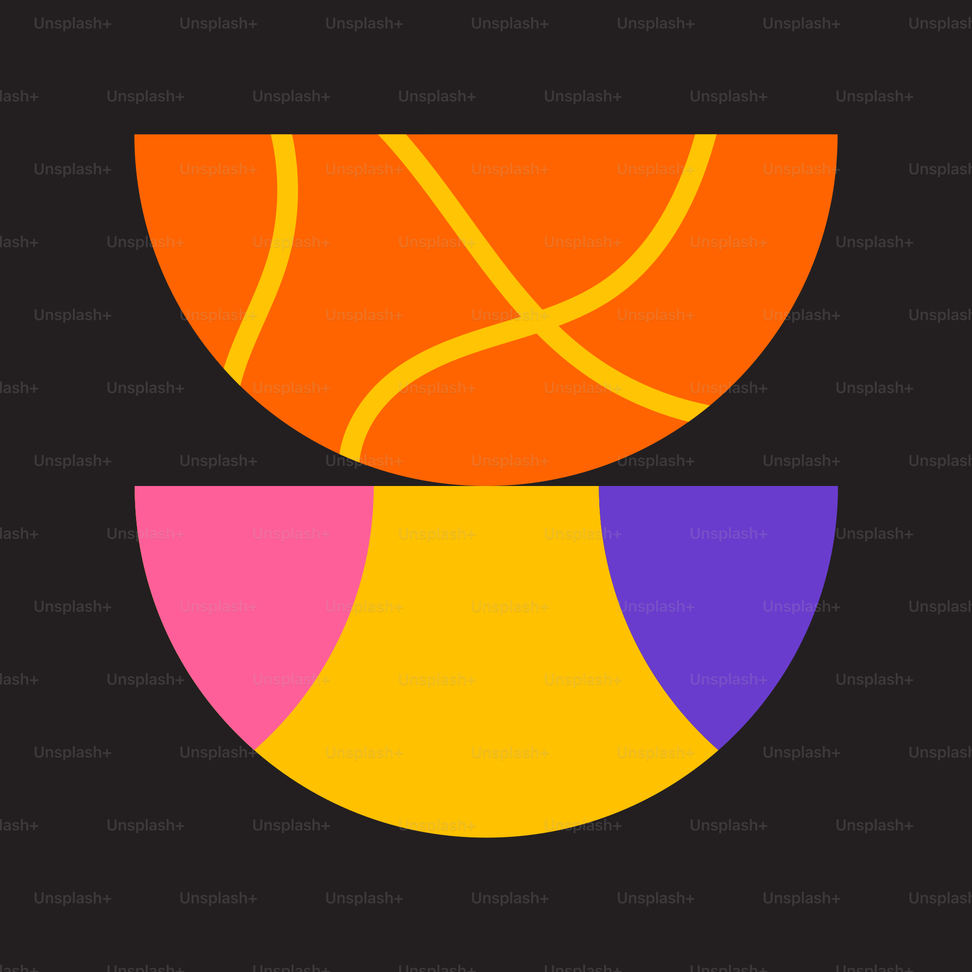 Bola basket duduk di atas mangkuk