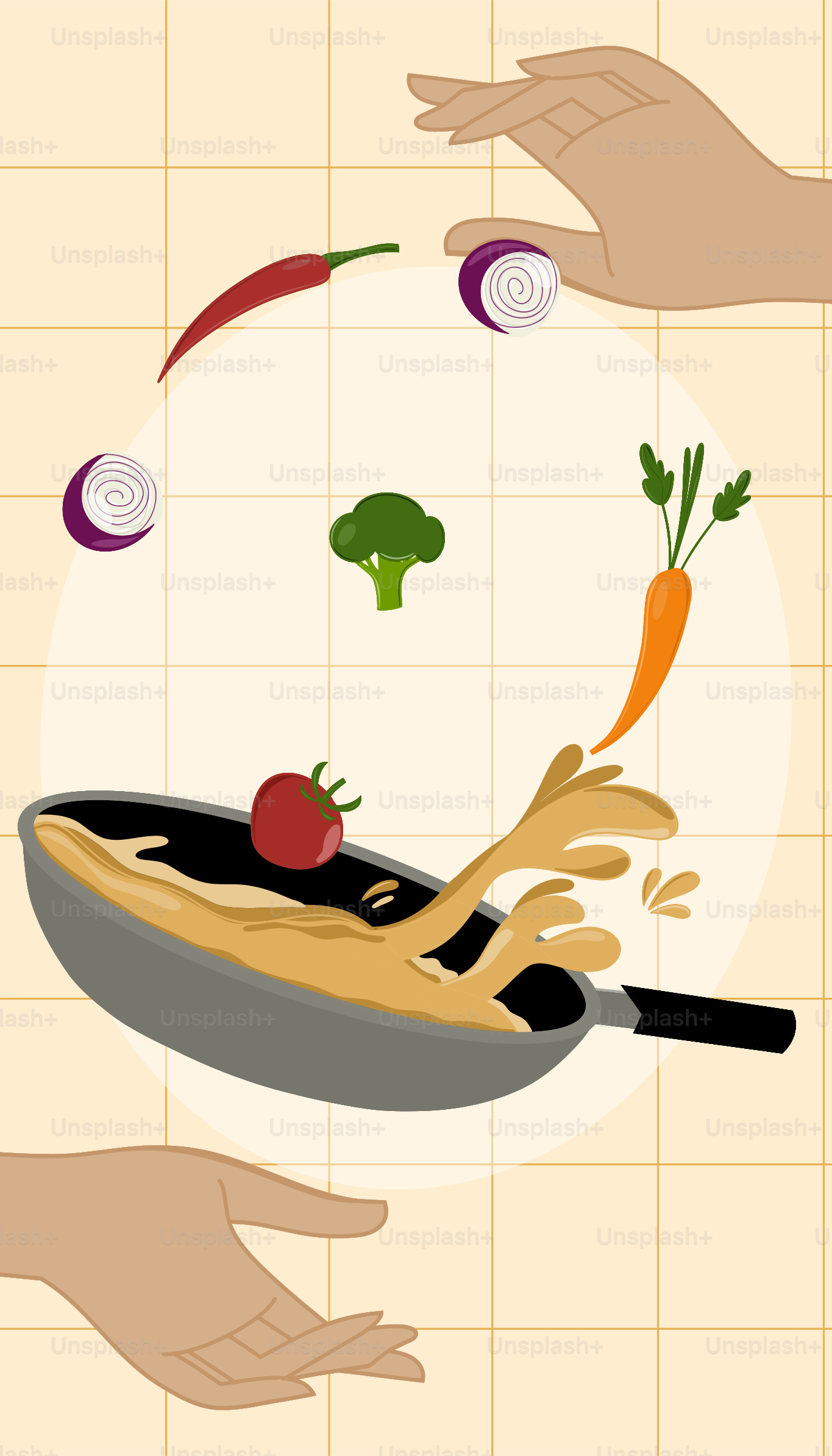 A pan of food being cooked on a stove