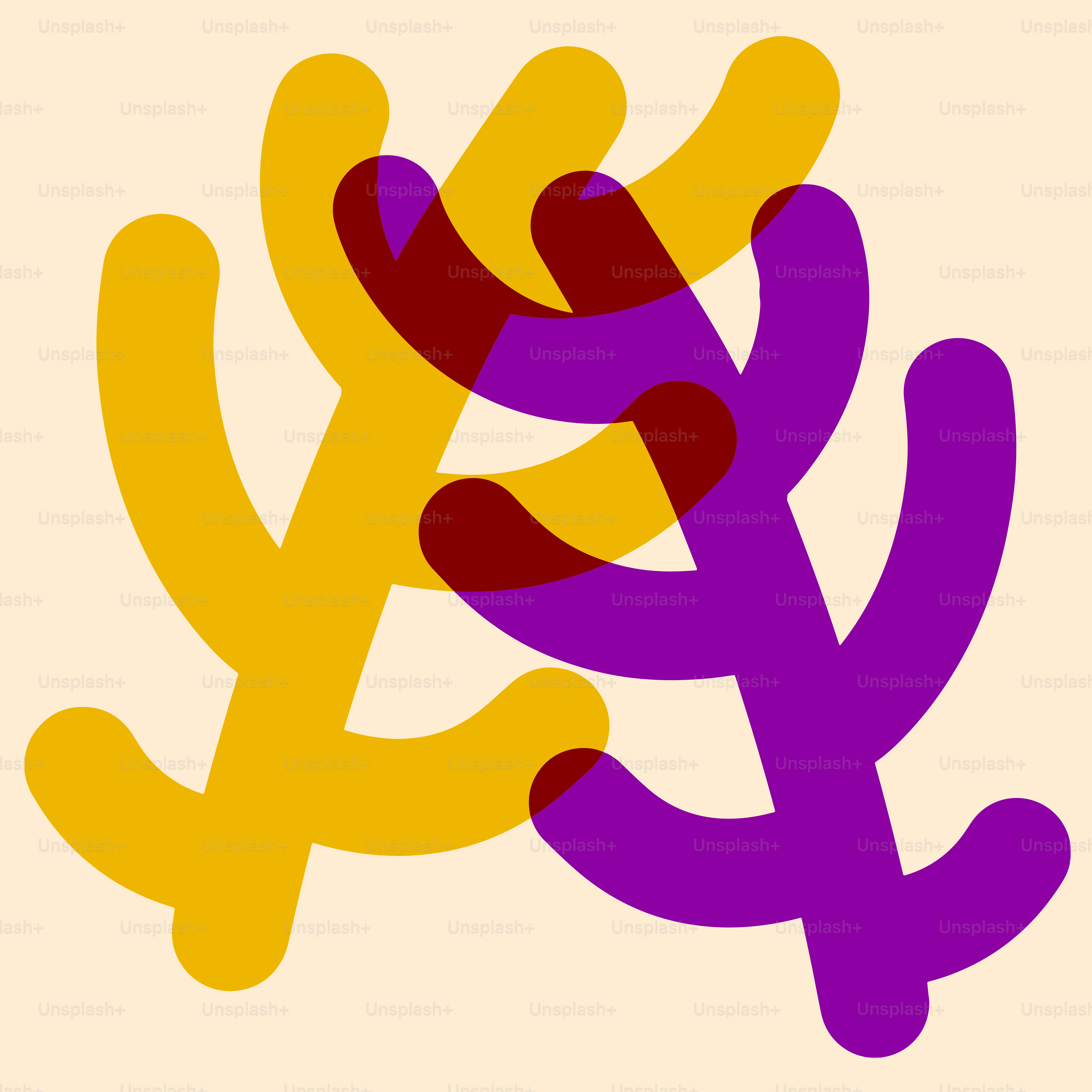 A picture of a purple and yellow plant
