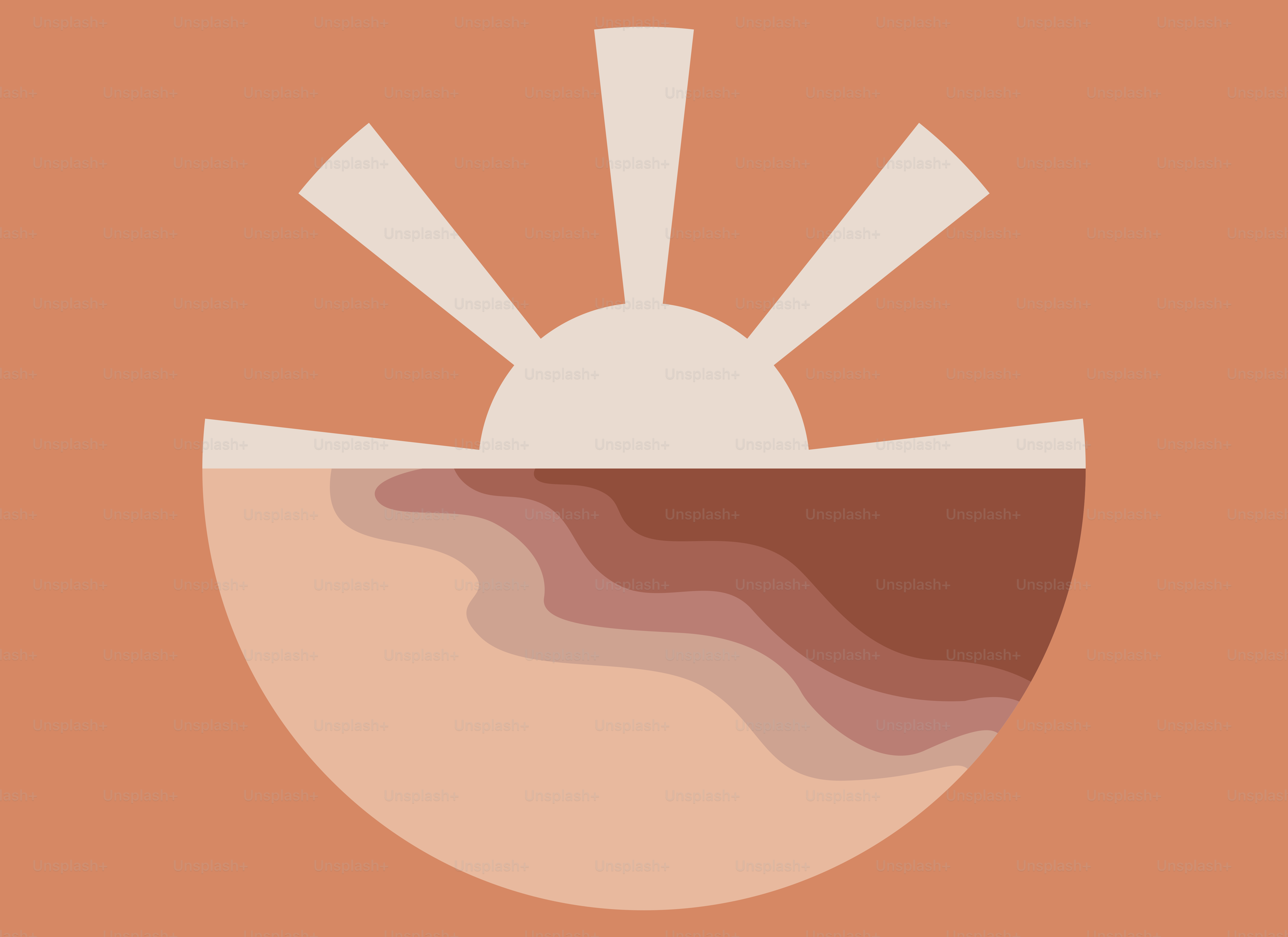 A picture of a bowl of food with a sun in it