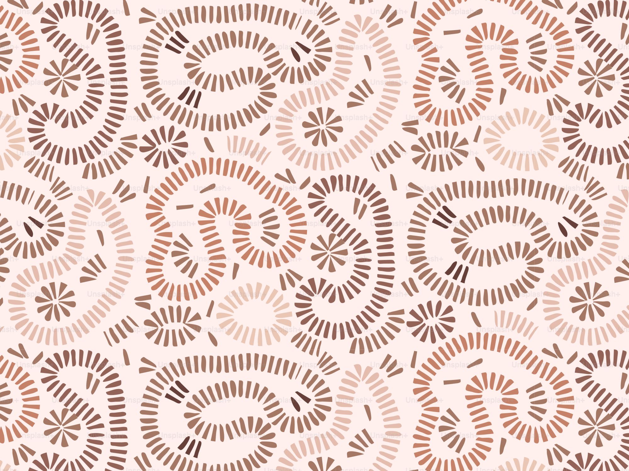 A white background with brown circles and lines