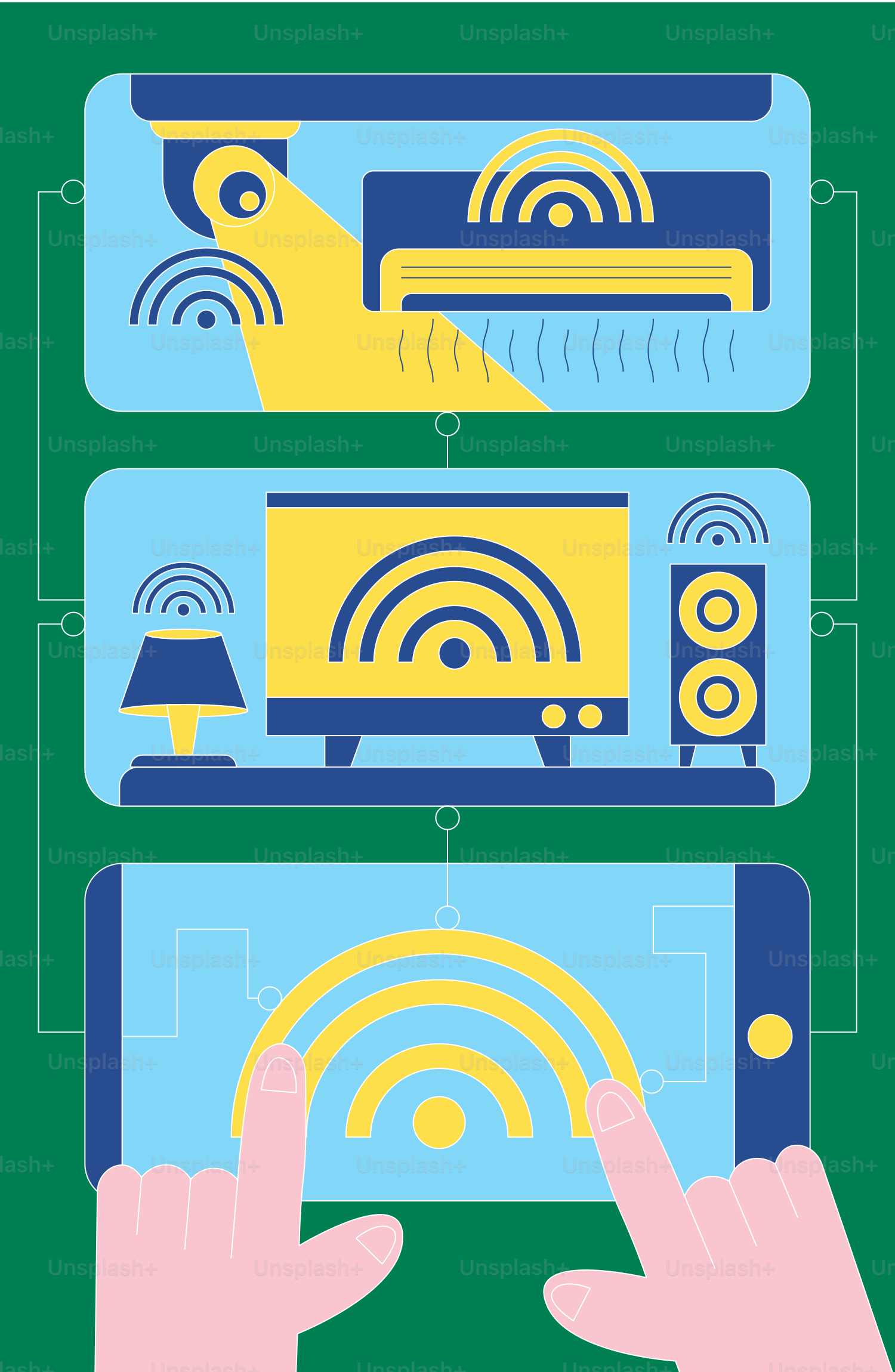 Eine Person, die ein Smartphone mit WLAN-Verbindung auf dem Bildschirm hält