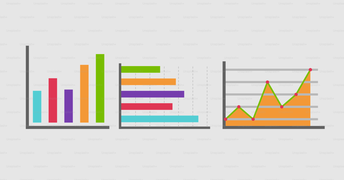 A bunch of different colored graphs on a white background vector ...