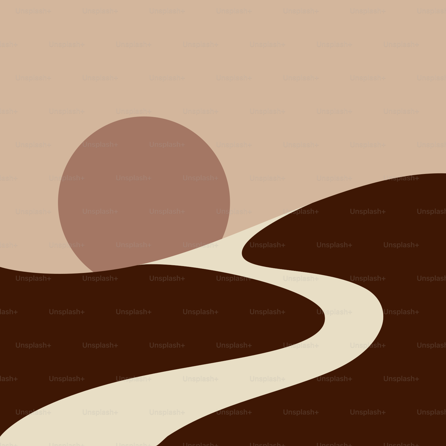 Une image d’une route traversant un désert