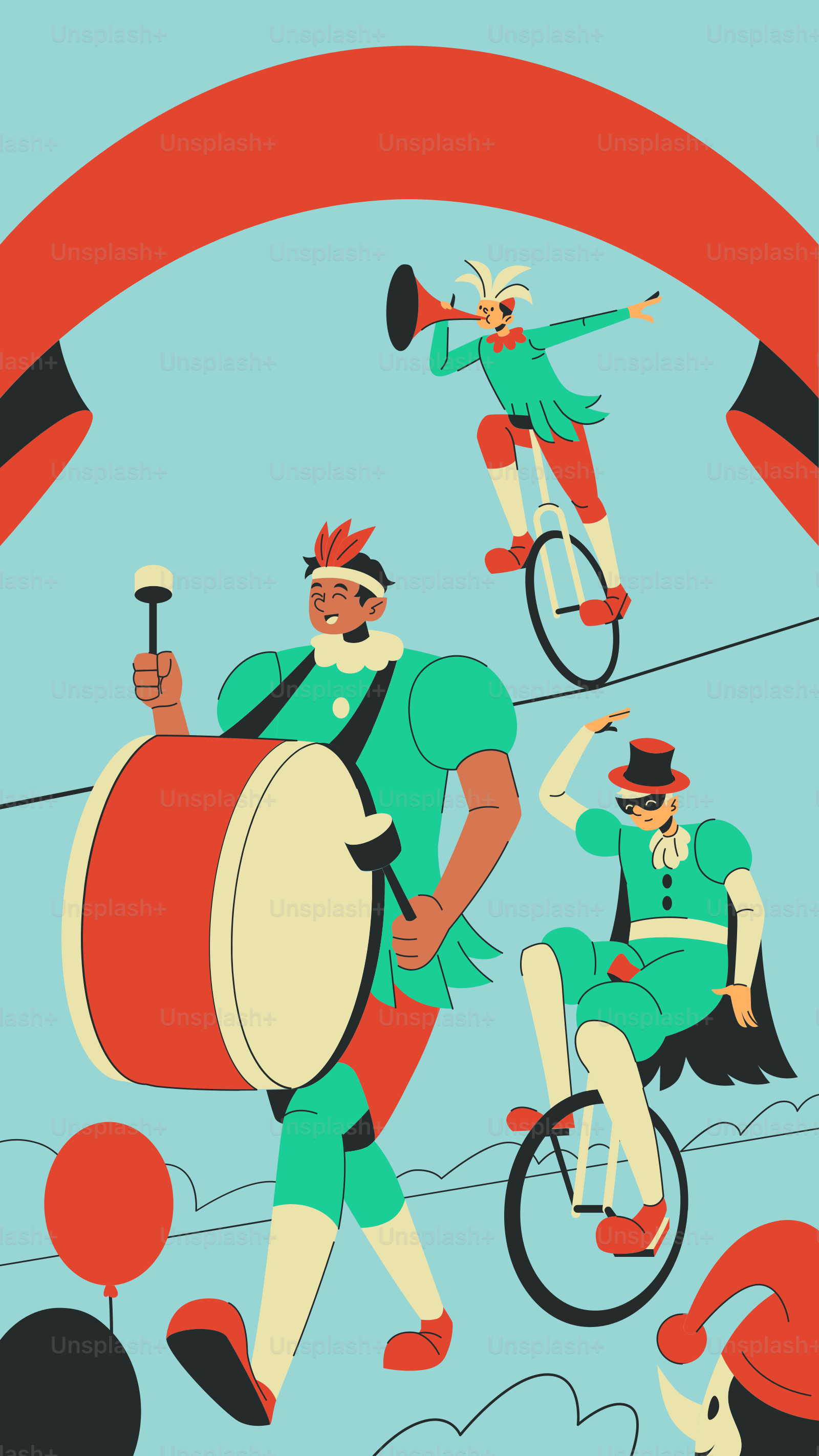 A group of people riding on top of bikes