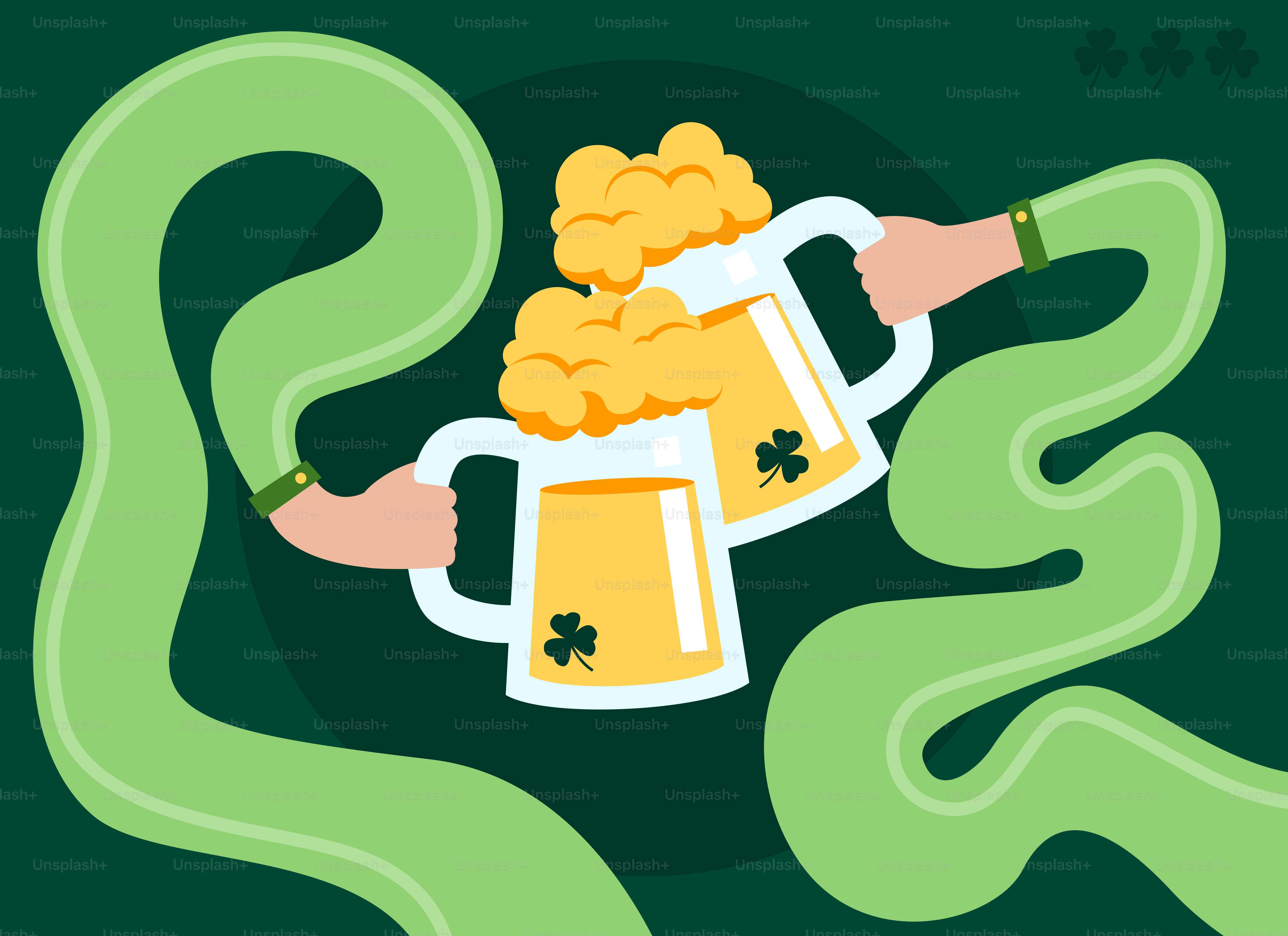 Eine Person, die einen Krug Bier in der Hand hält