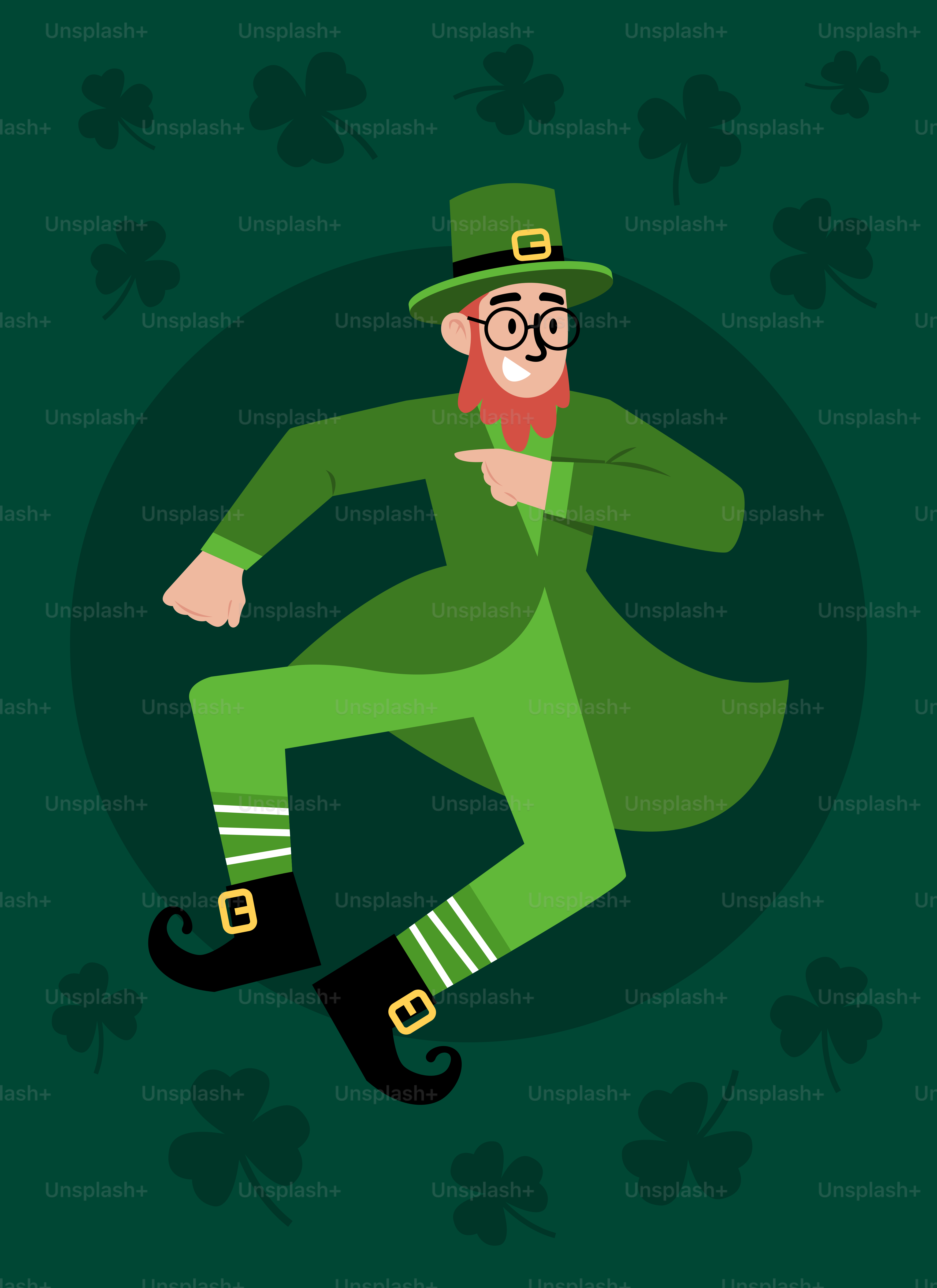 Un hombre con sombrero verde y pantalones verdes