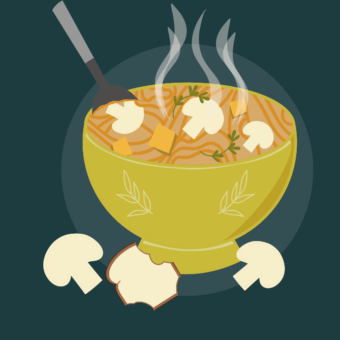 A bowl of noodles with chopsticks on a plate