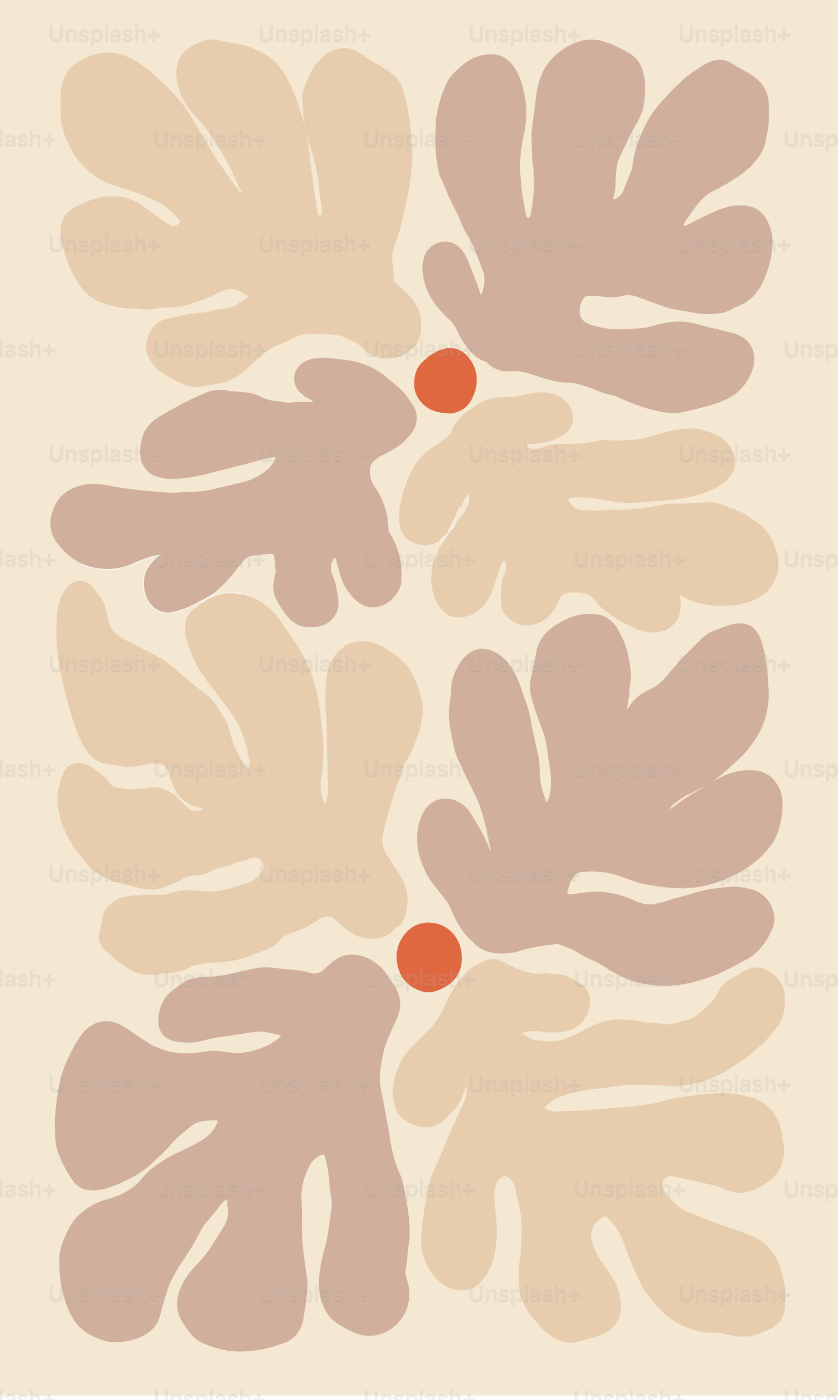 Una foto de una planta con un punto rojo en el centro