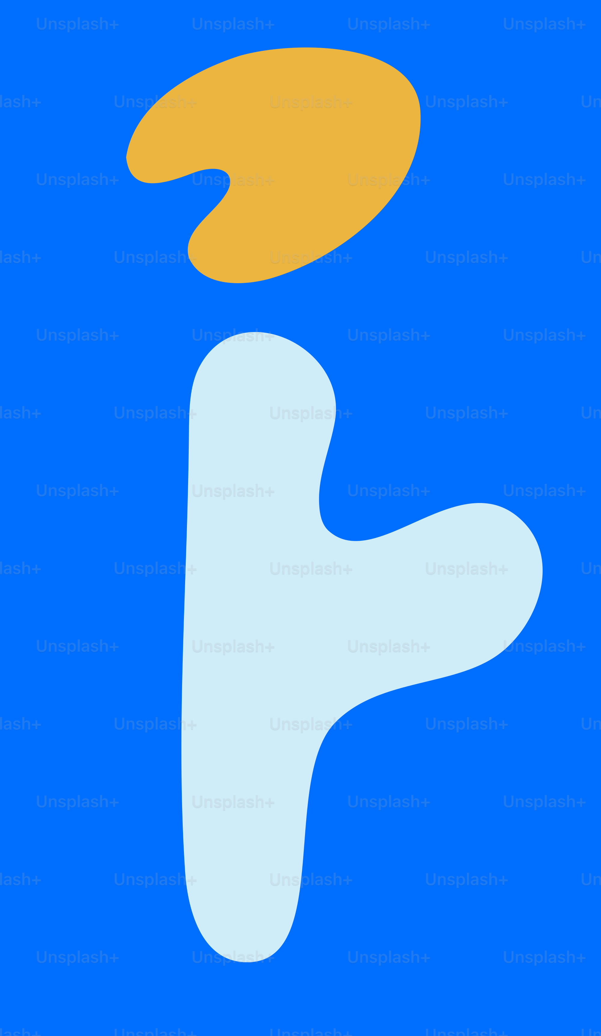 Uno sfondo blu con un logo giallo e bianco