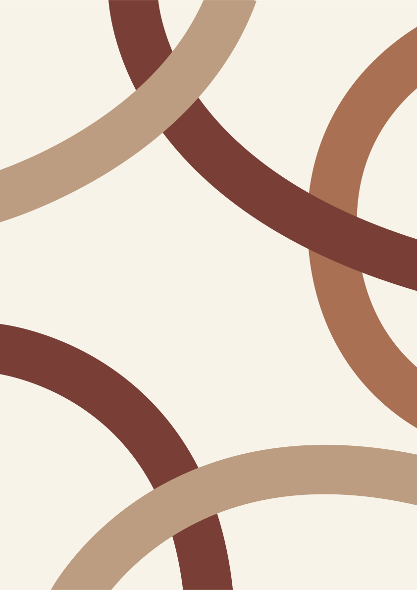 A beige and brown wallpaper with circles on it