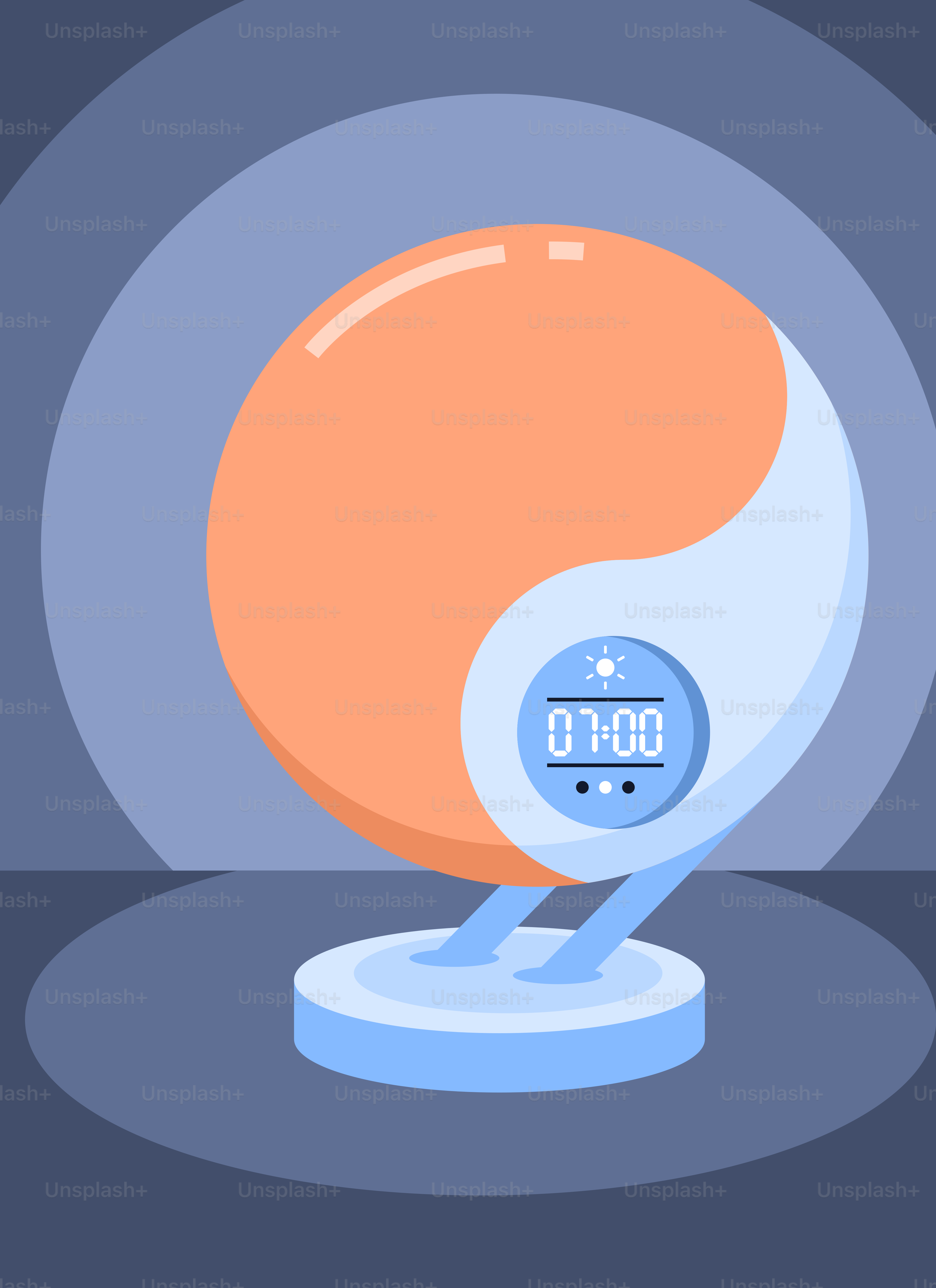 Eine digitale Uhr, die auf einem Tisch steht