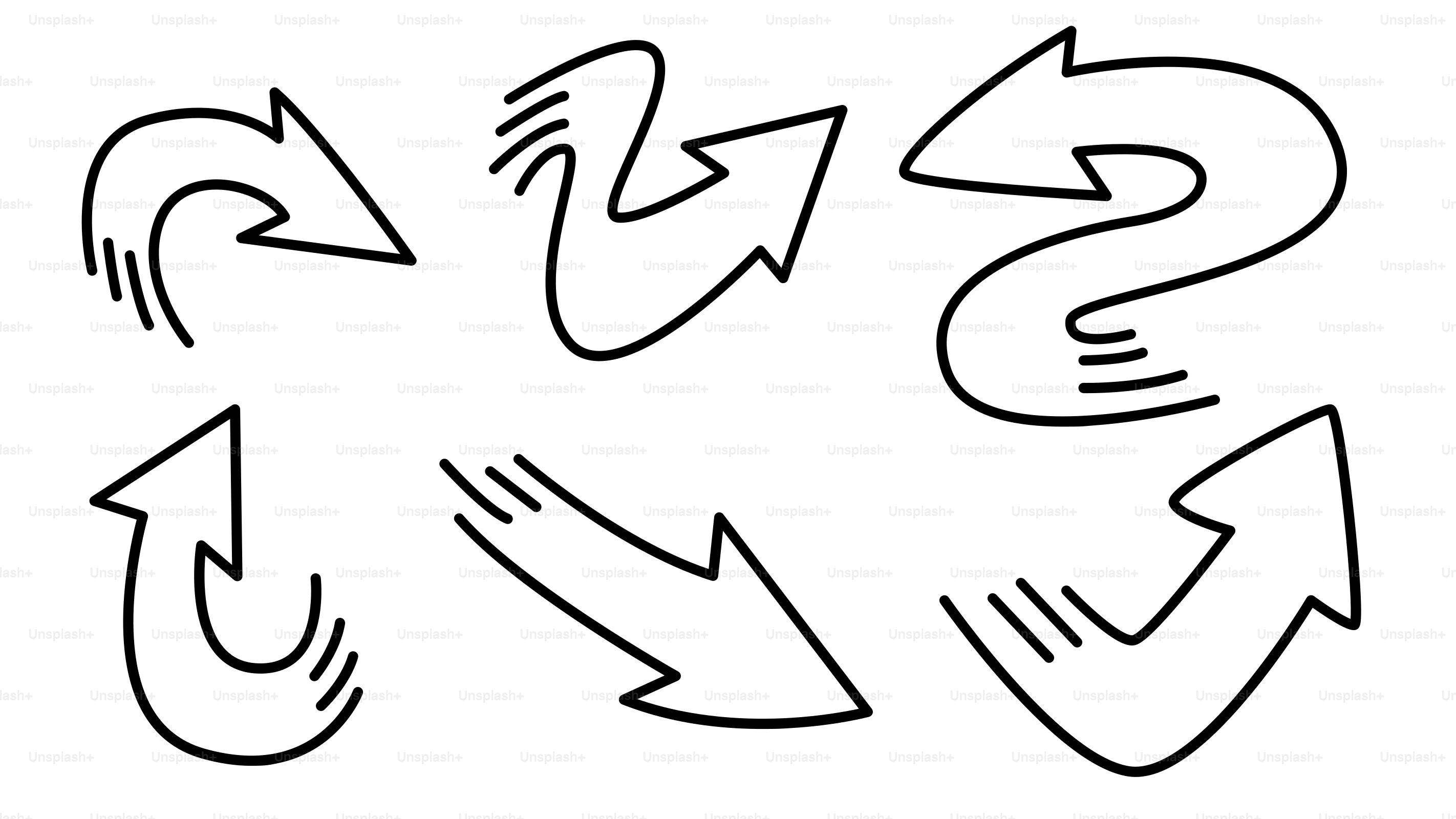 Un dessin en noir et blanc de flèches vectoriel – Image de Conception  graphique sur Unsplash, image size:3000x1687