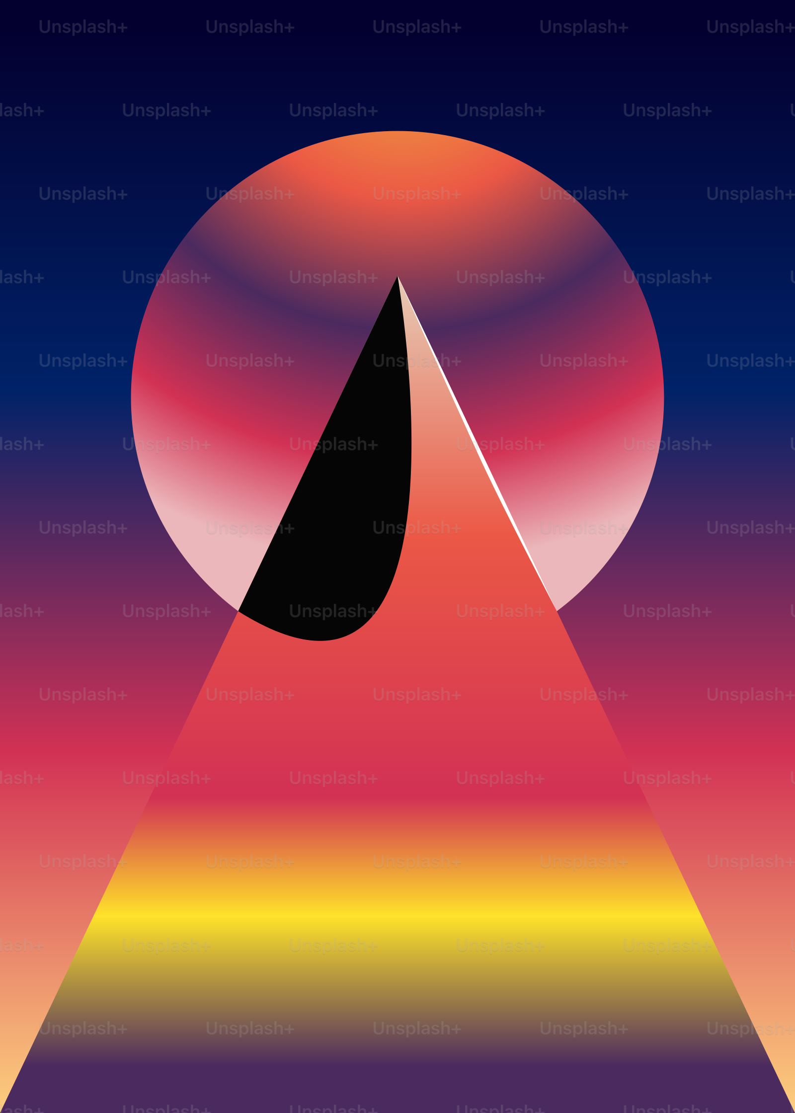 A poster with a triangle in the middle of it