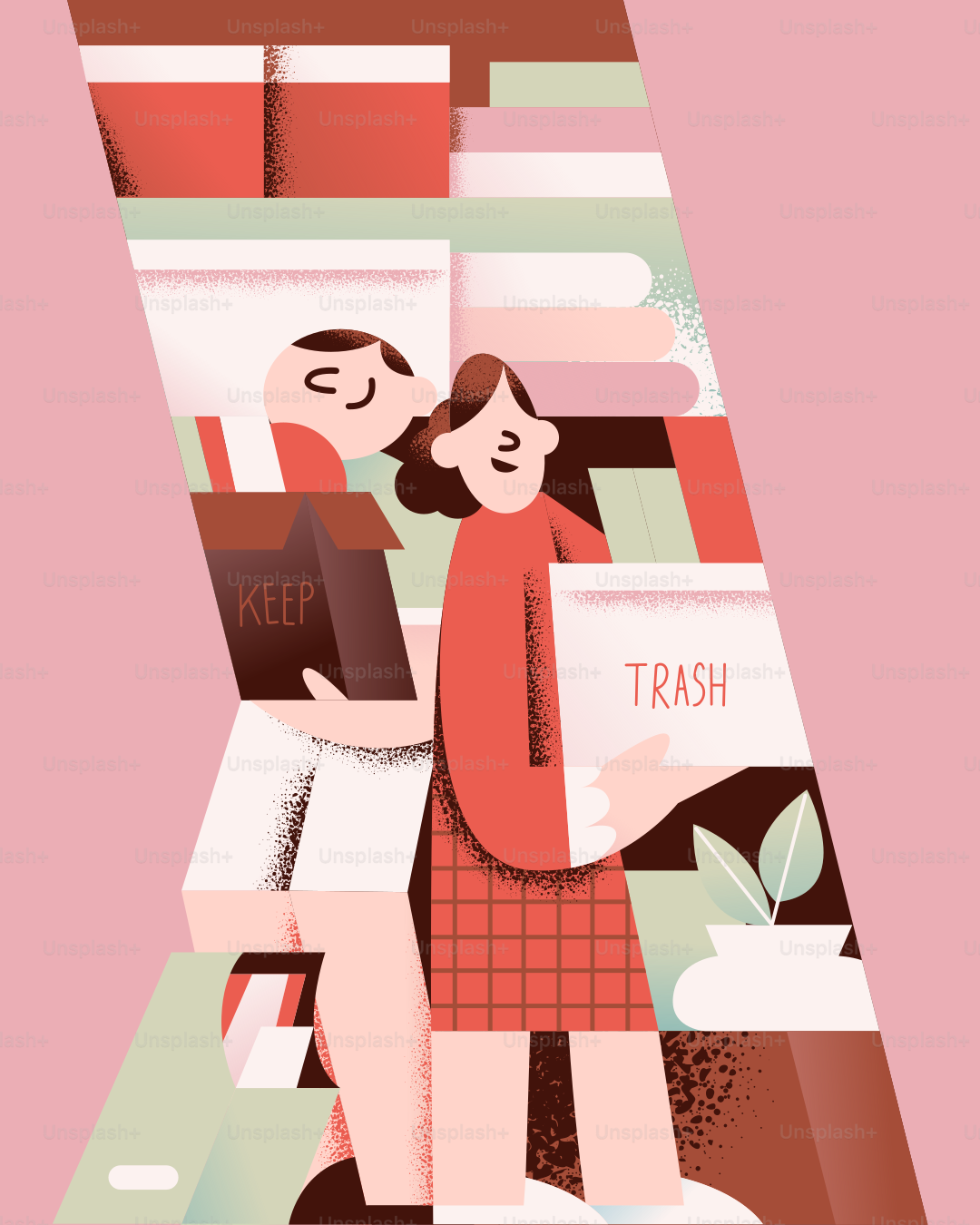 A couple of people standing next to each other