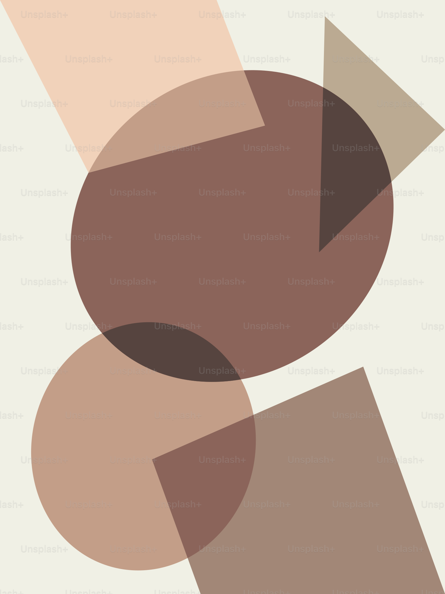 Un cartel con un diseño geométrico