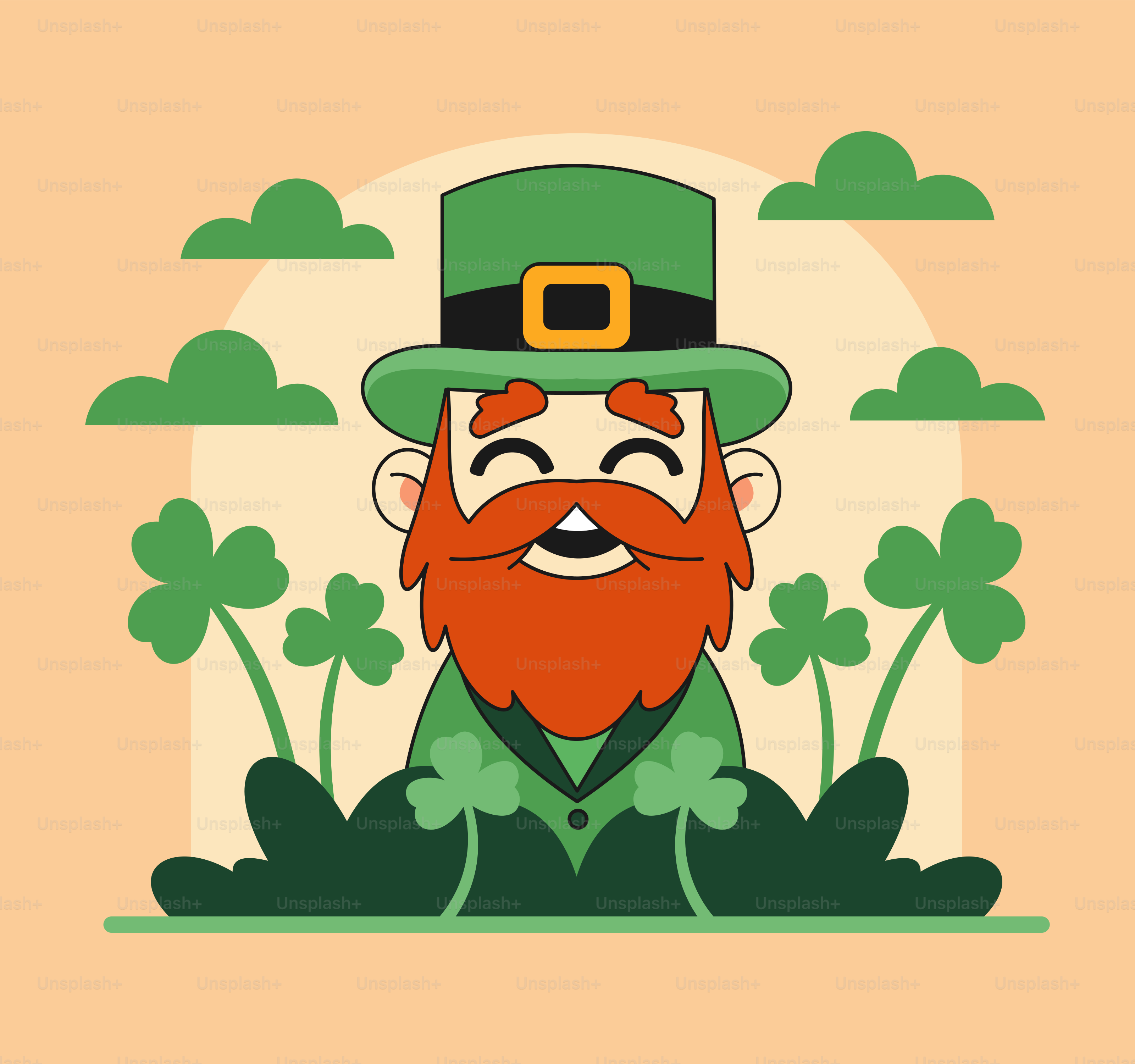 A man with a beard wearing a green hat vector – Green Image on Unsplash, image size:3000x2813