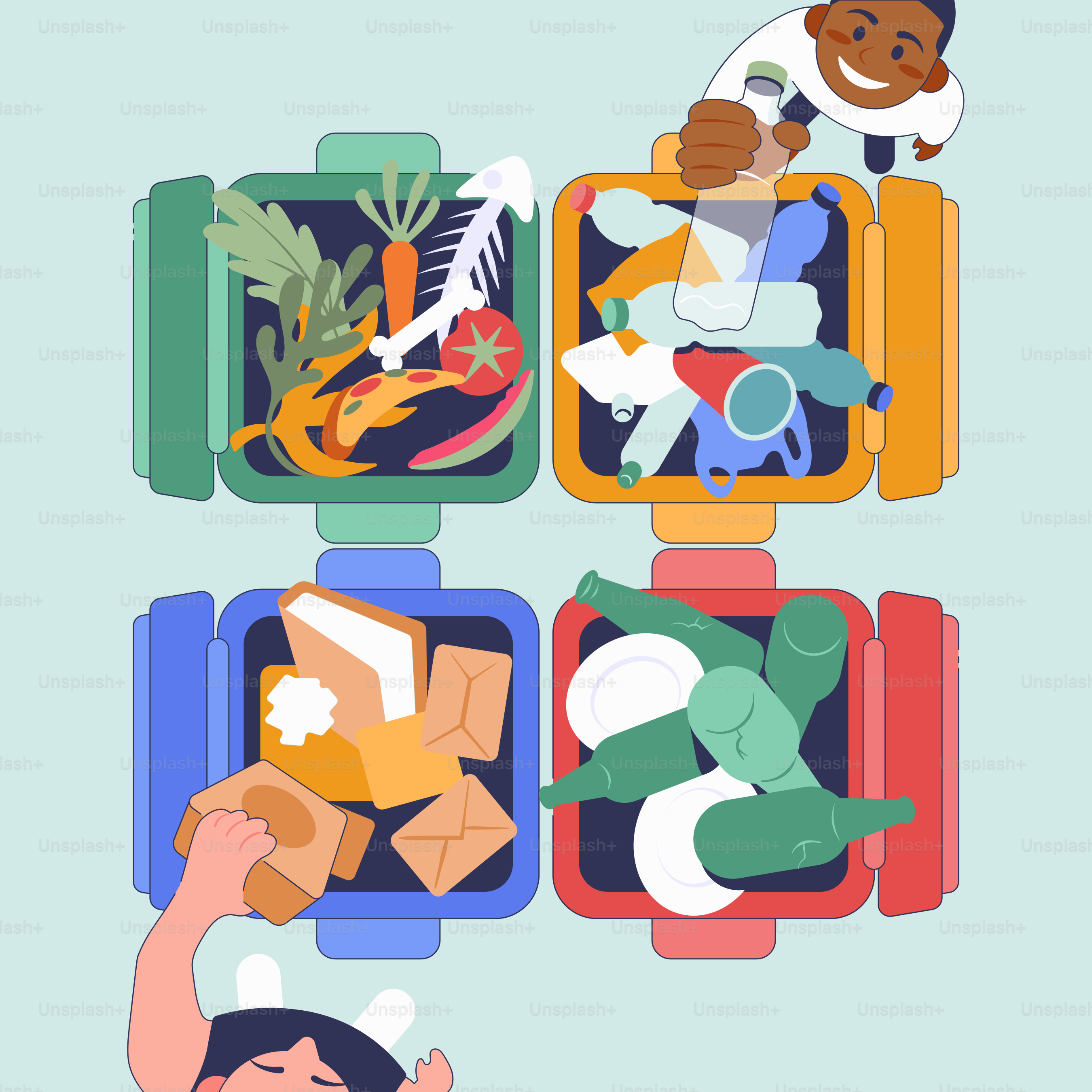 A person holding a cell phone with a bunch of things inside of it