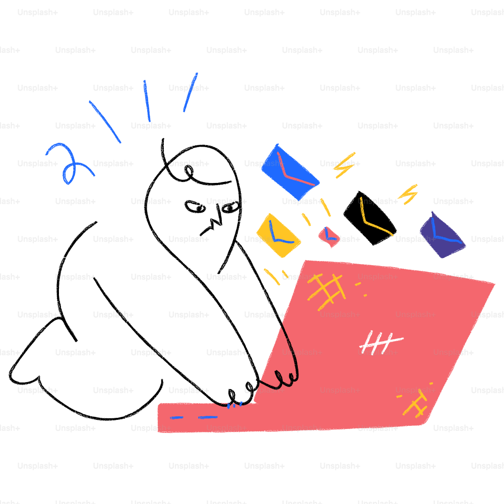 A drawing of an owl sitting on a book