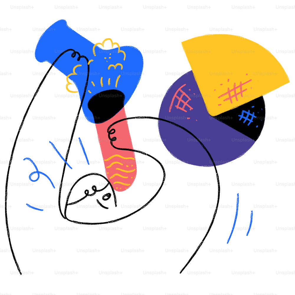 Un disegno di una persona che tiene una racchetta da tennis