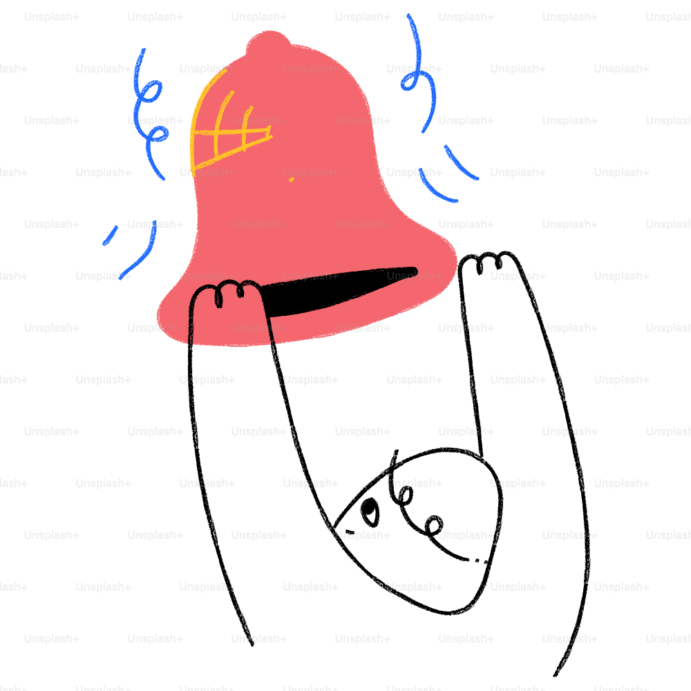 A drawing of a person with a hat on their head