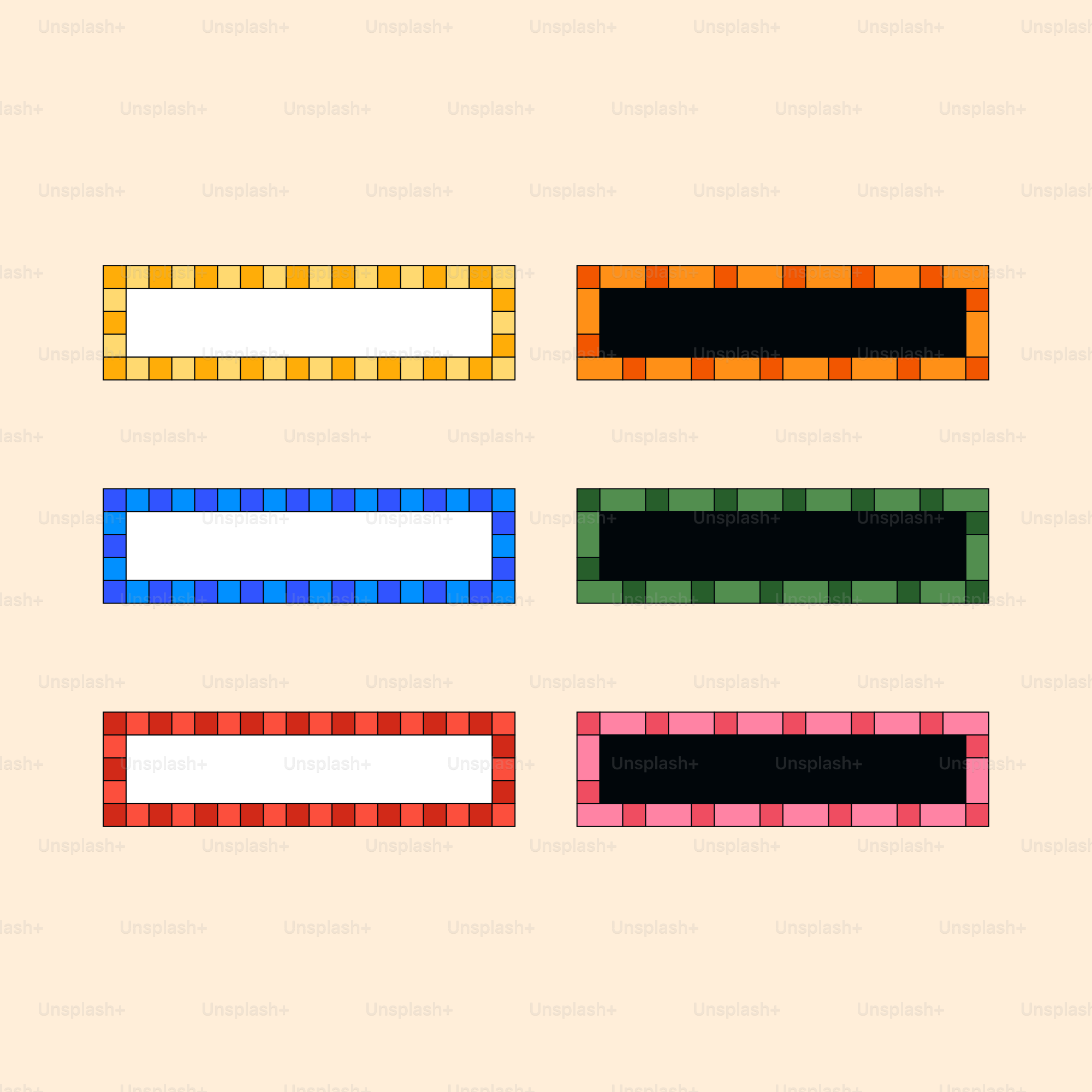 A set of four different colored squares vector – Label Image on Unsplash