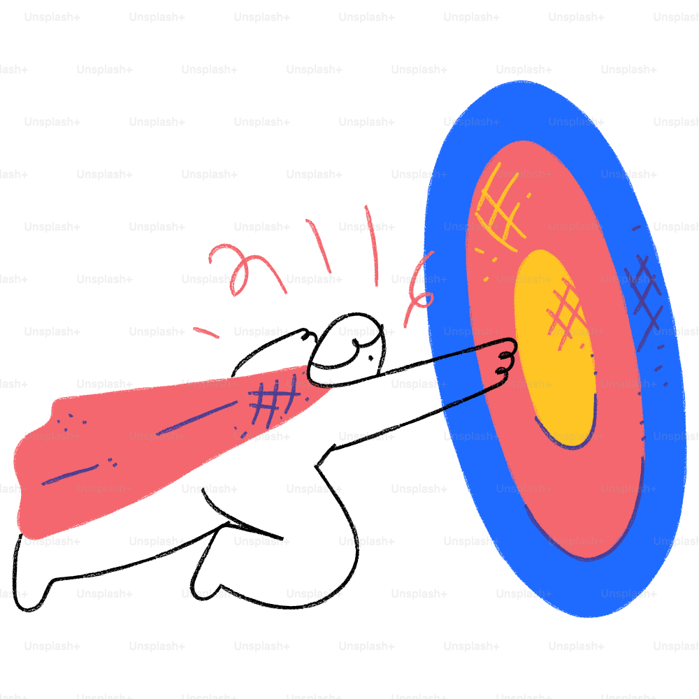 矢が的を当たる描写