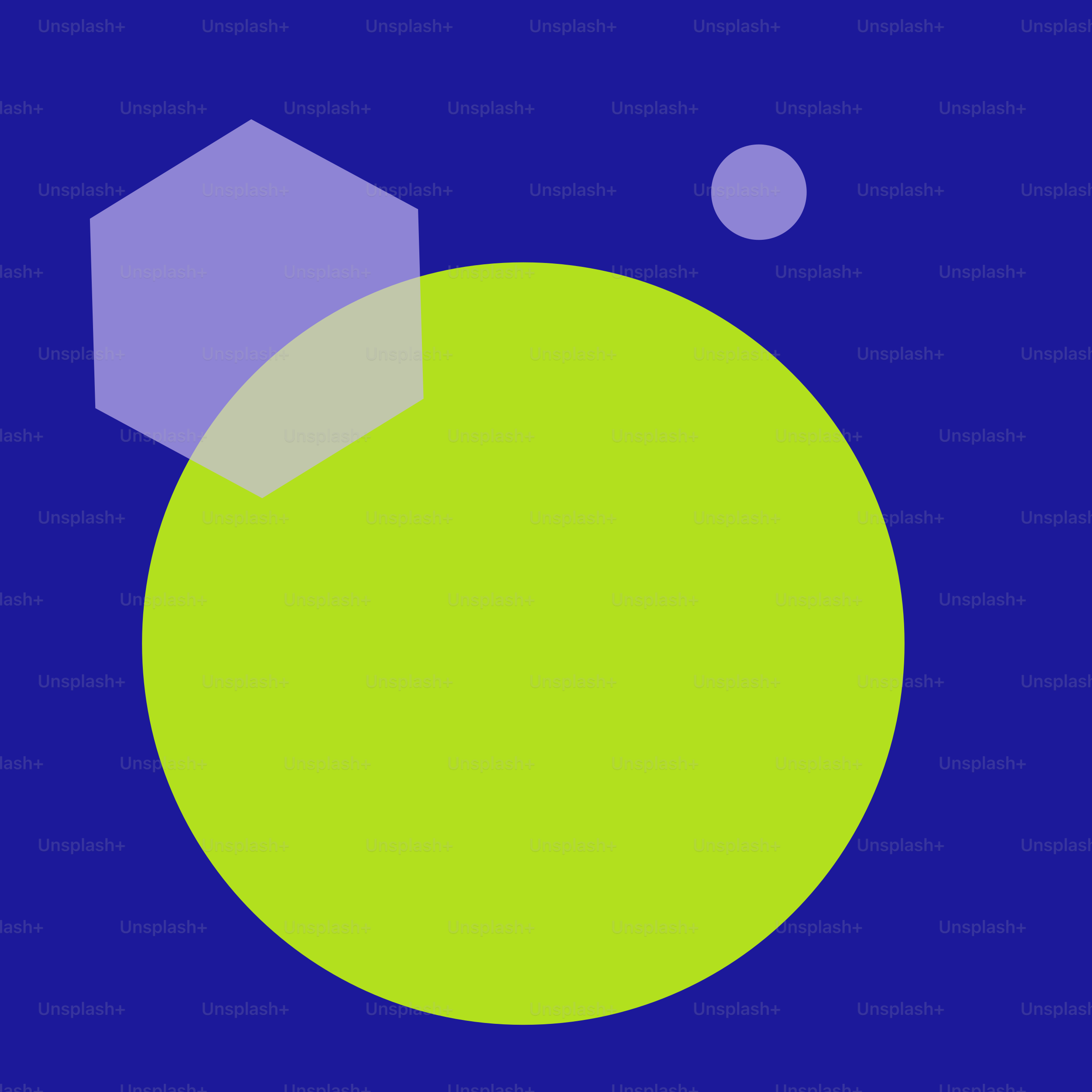 Un cercle vert sur fond bleu