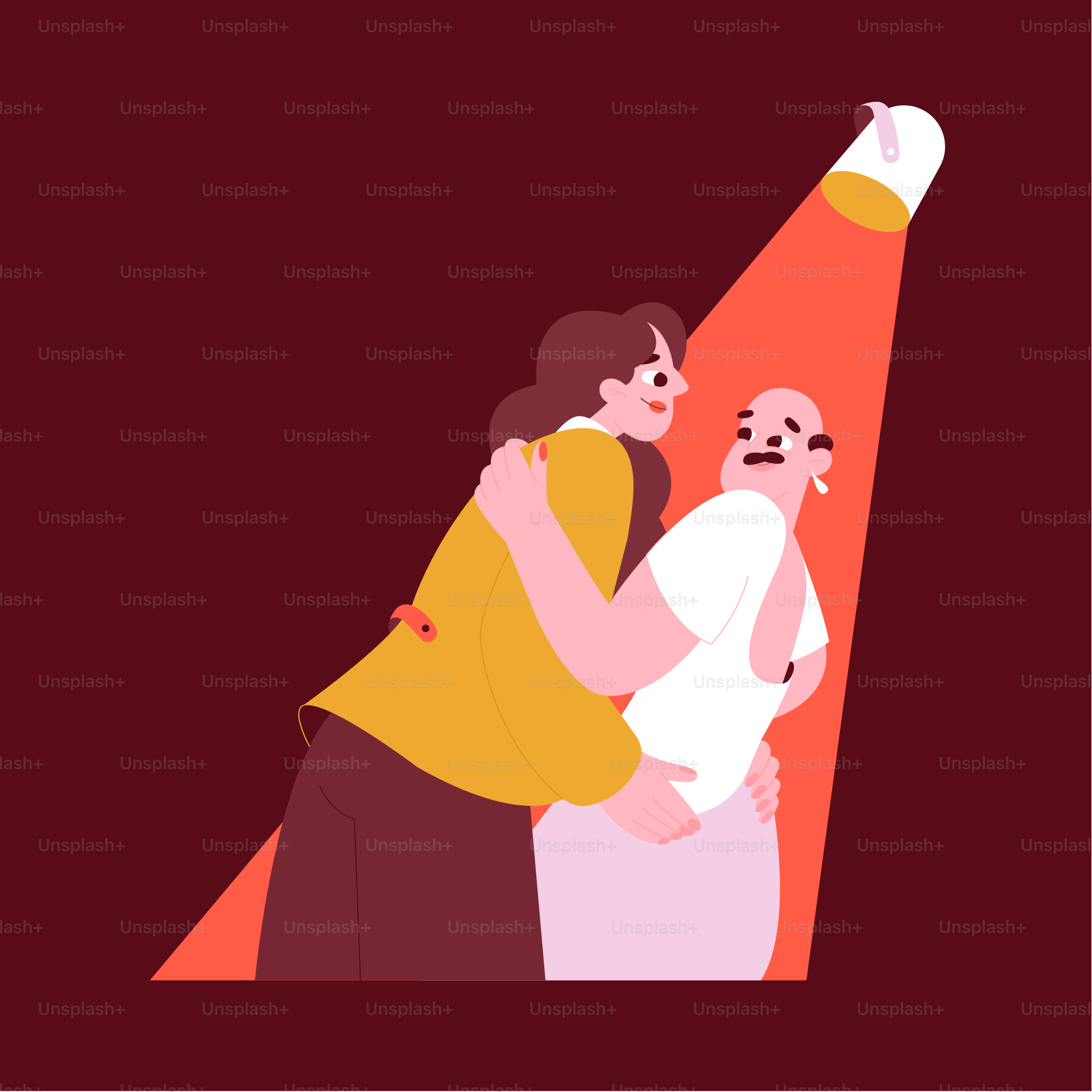 A couple of people standing next to each other