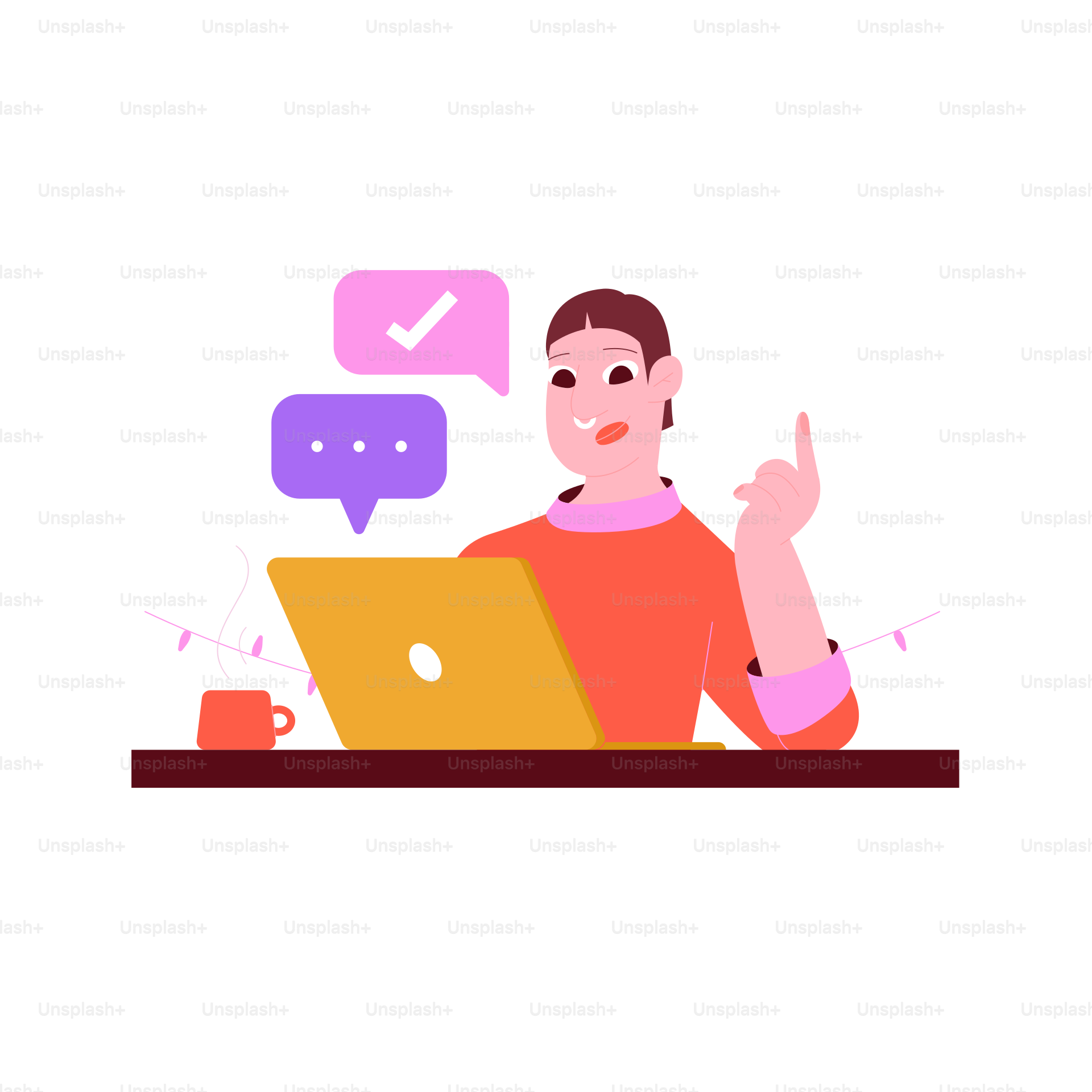 노트북을 들고 테이블에 앉아 있는 사람