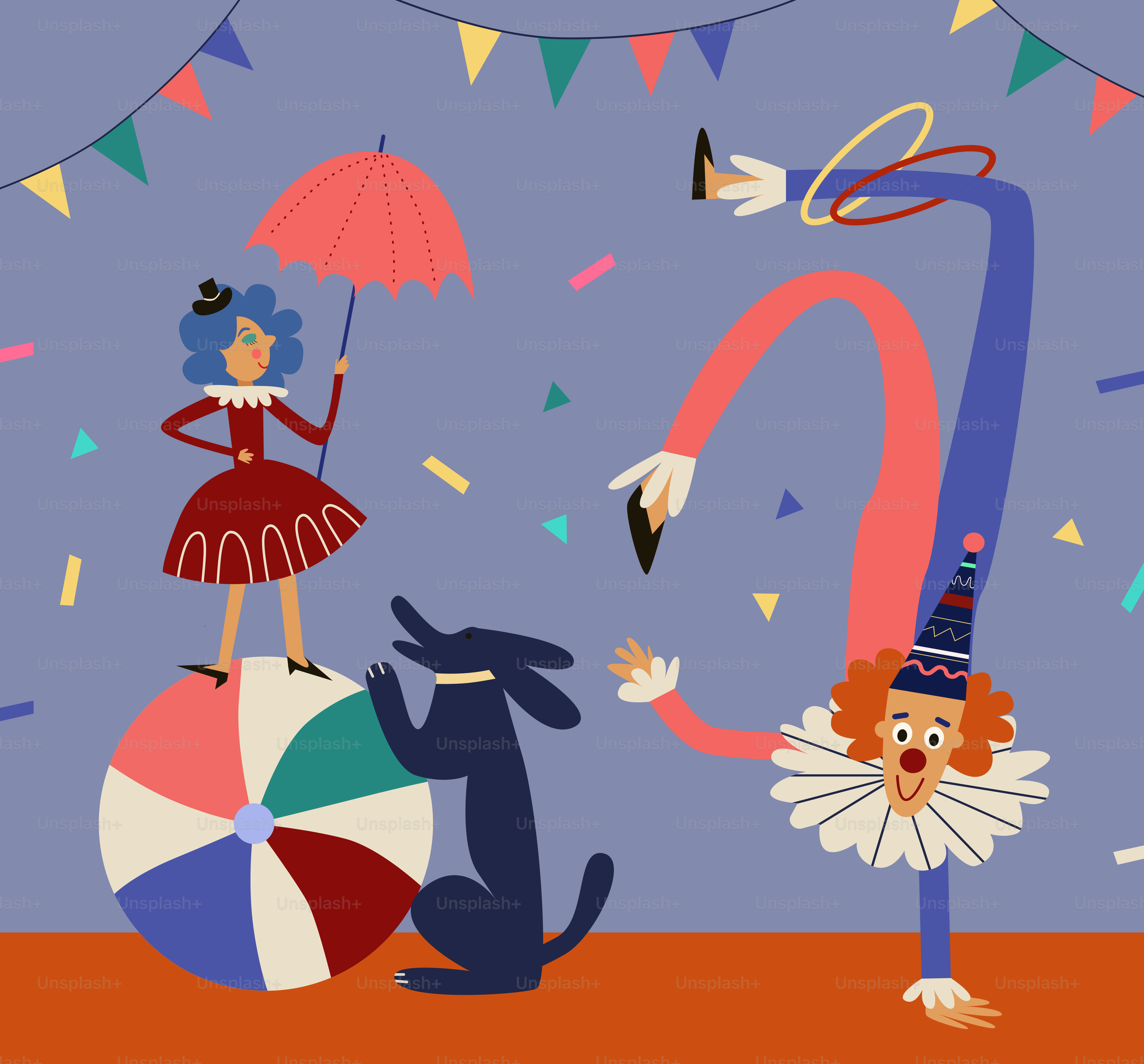 A couple of people that are on a beach ball