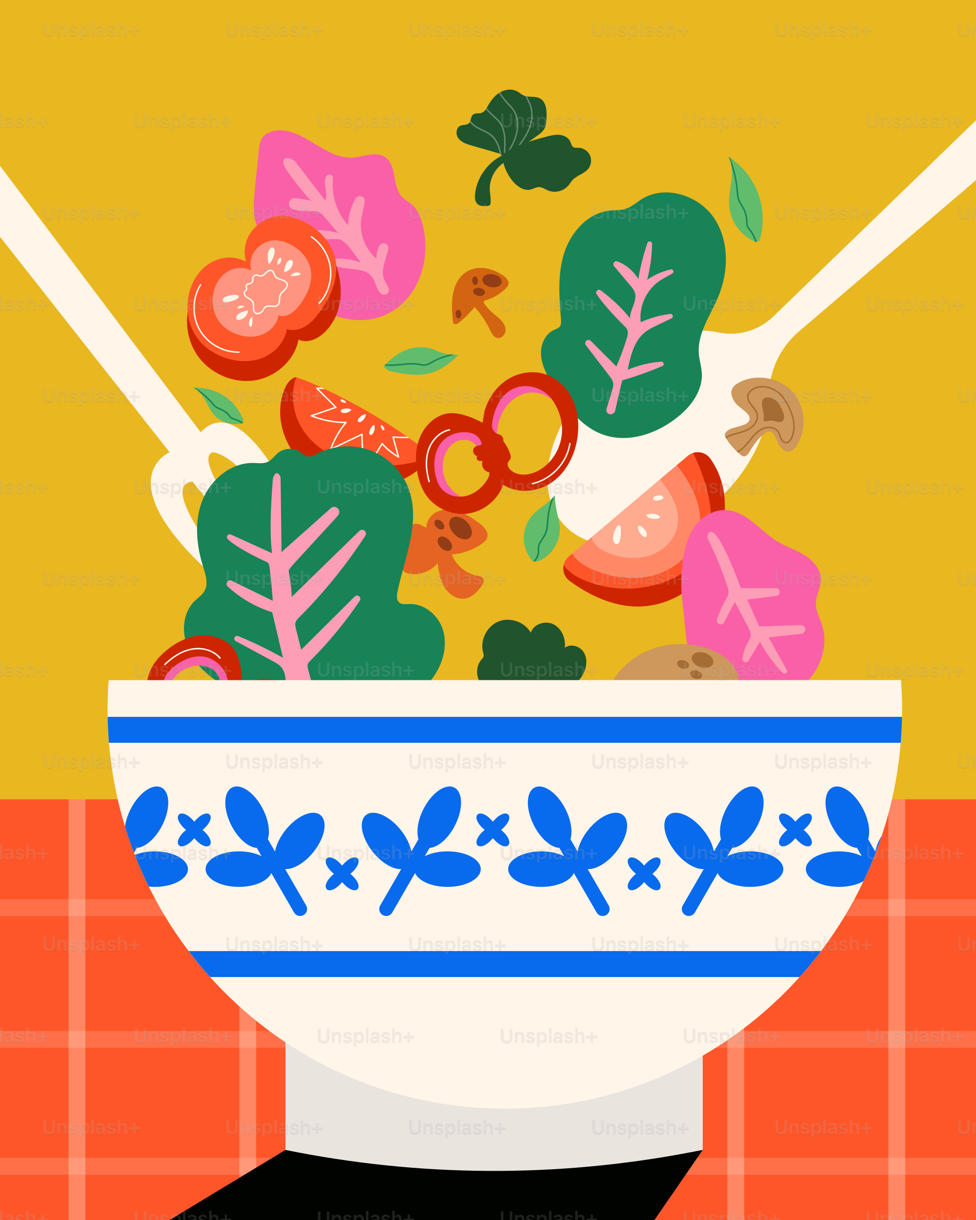 Uma tigela de comida com uma colher dentro