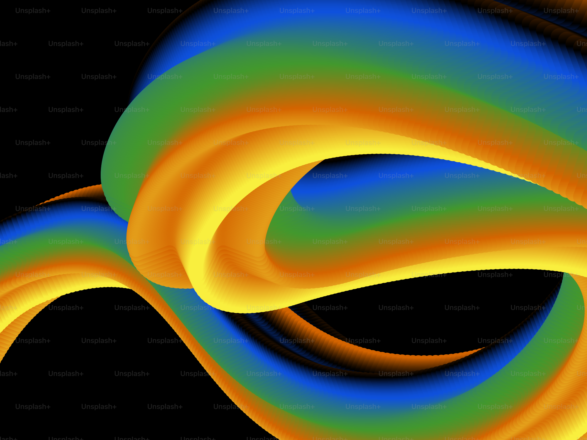 A computer generated image of a curved object
