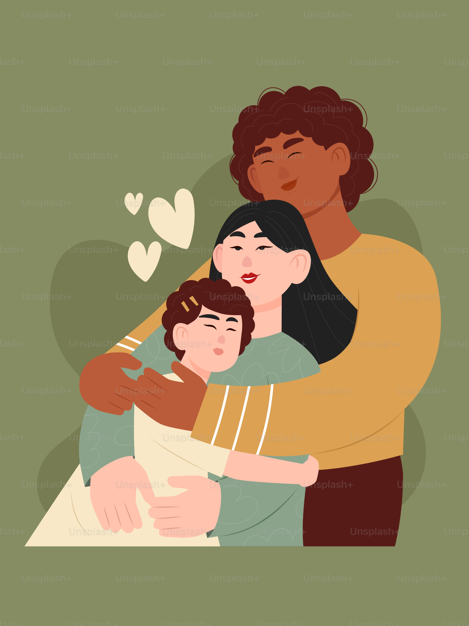 A man and a woman hugging each other