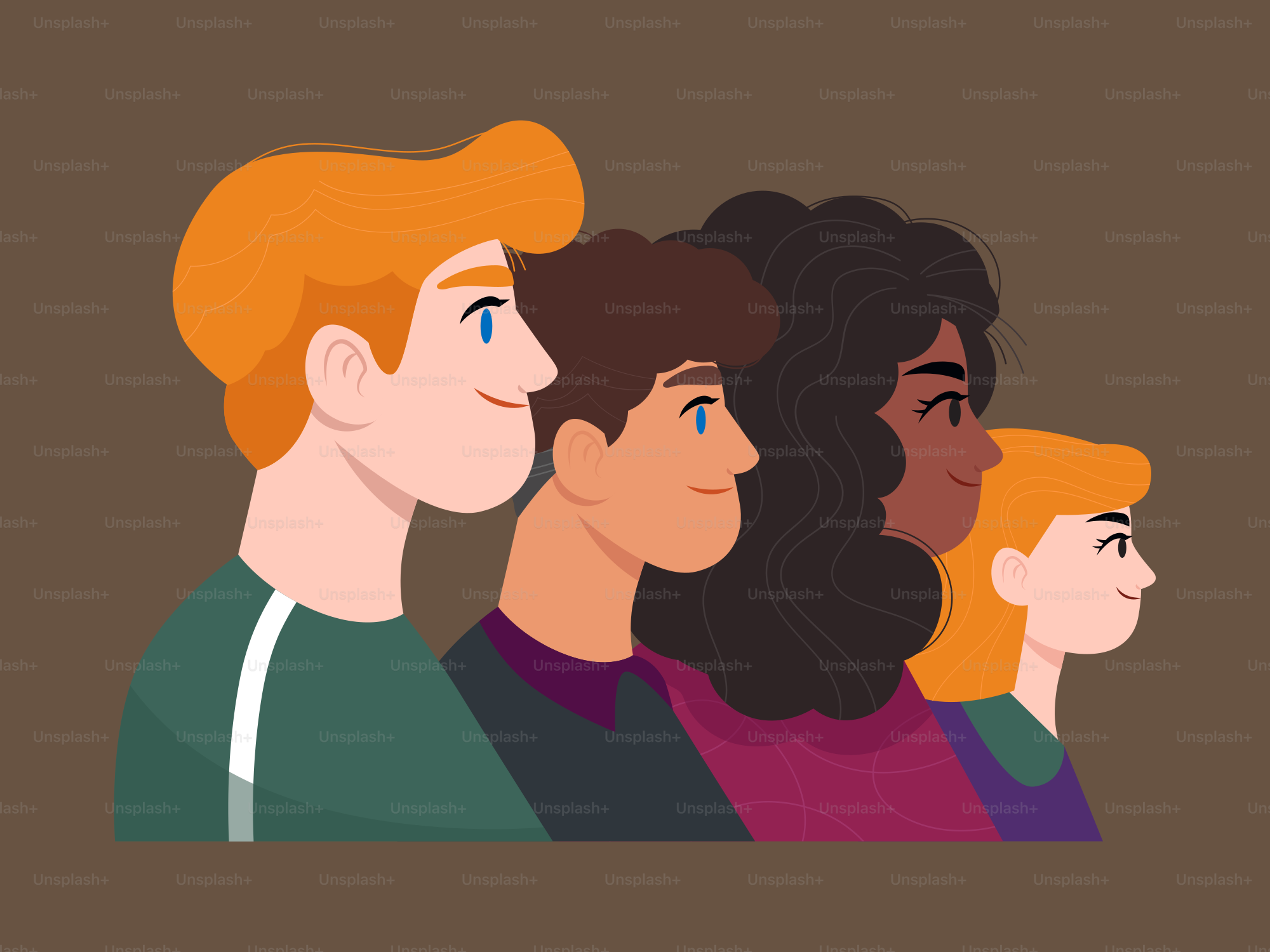 A group of people standing next to each other