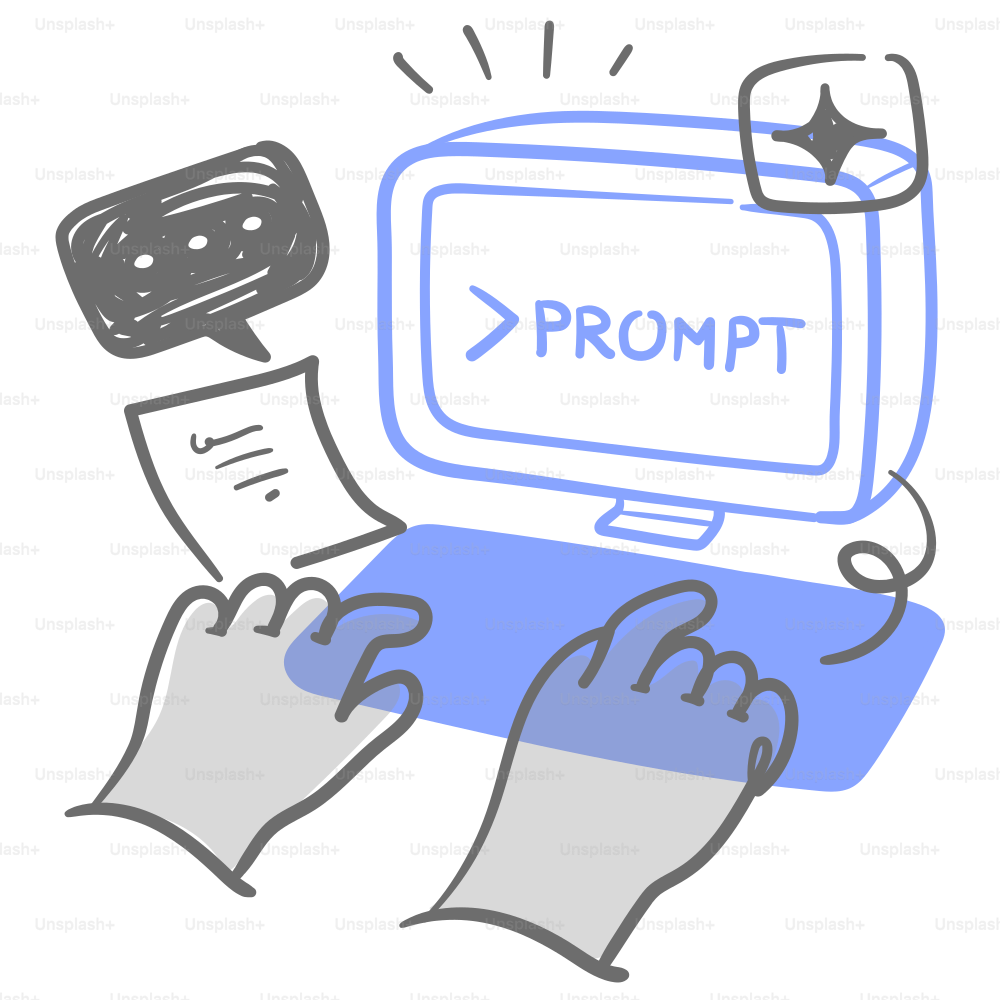 A person typing on a laptop with a mouse