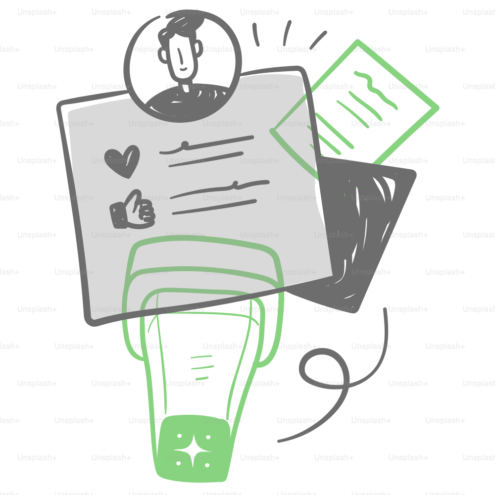A person holding a paper with a thumbs up