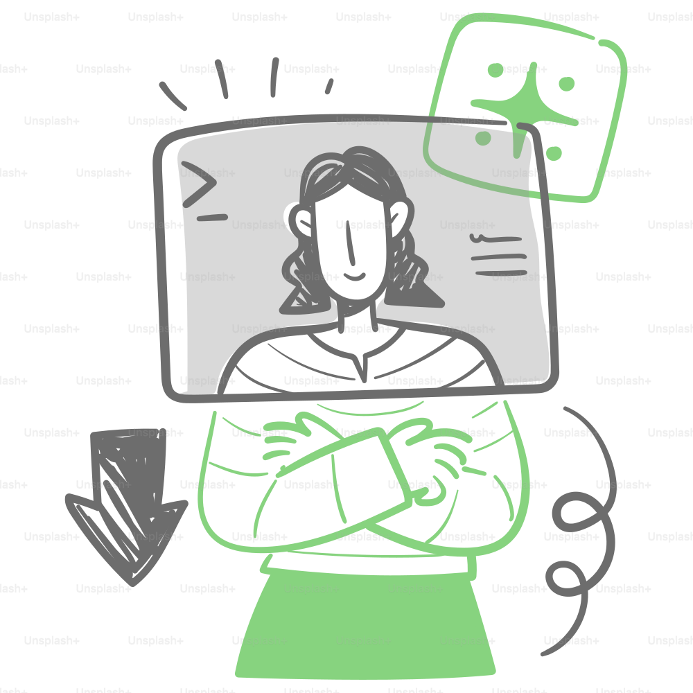 Una mujer con los brazos cruzados frente a una tele