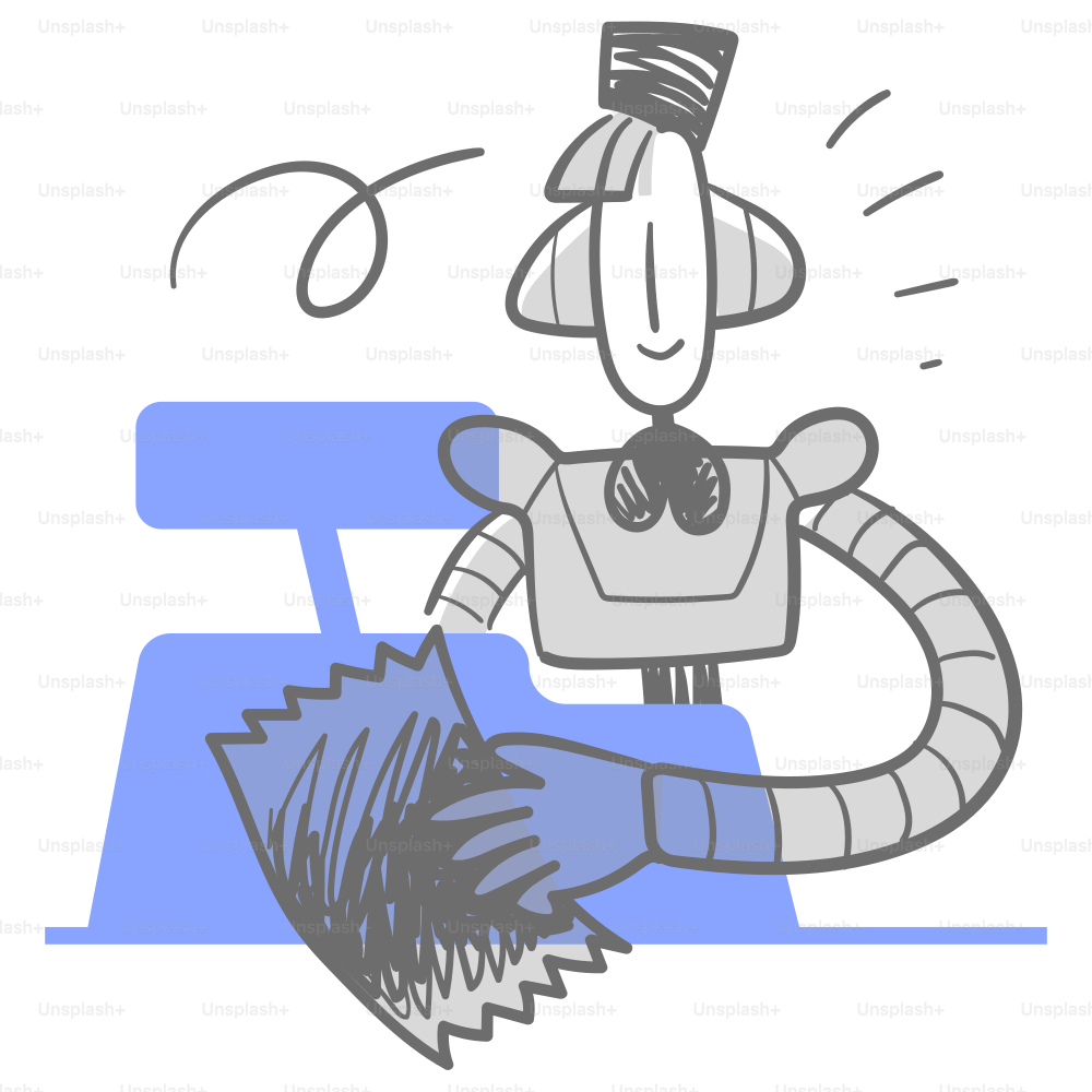 A drawing of a man in a wheelchair