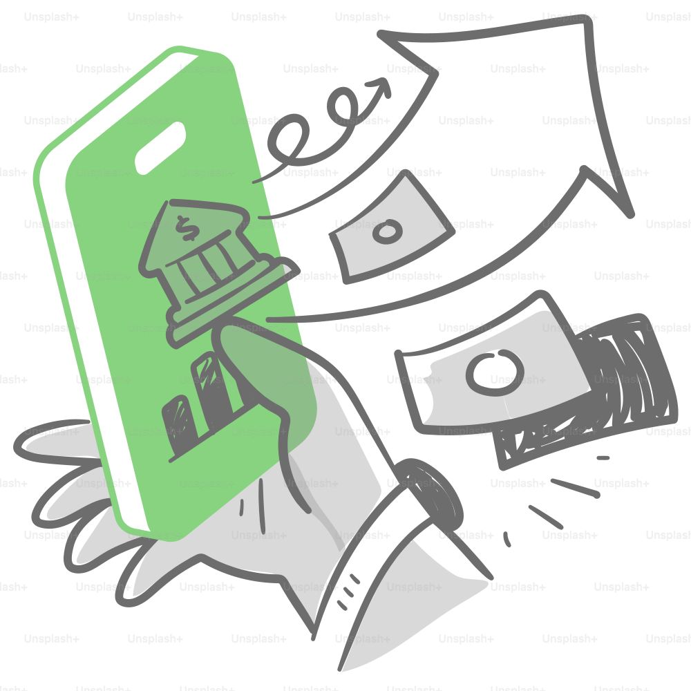 A hand holding a phone with a house on it