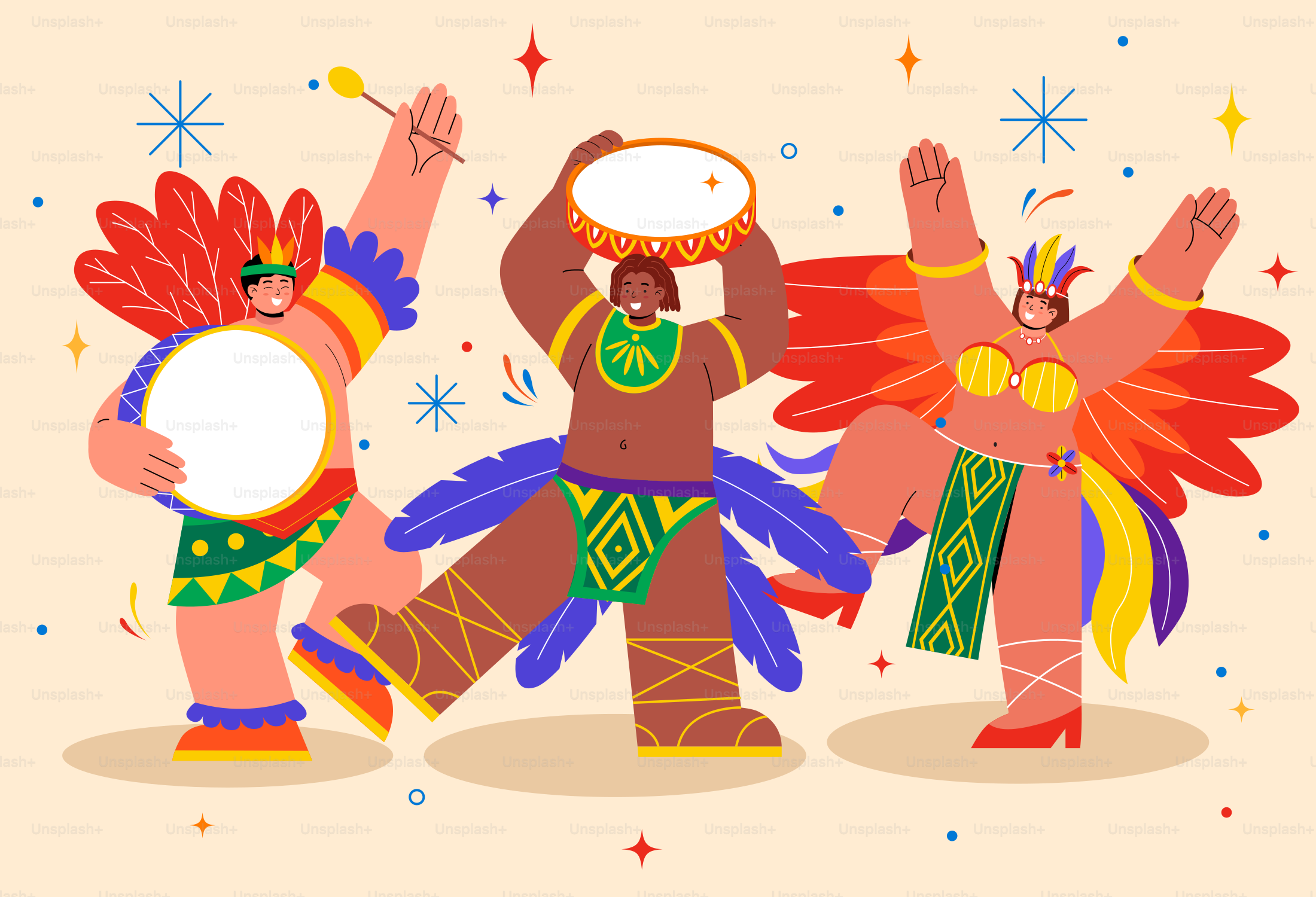 Un groupe de personnes debout dans la terre