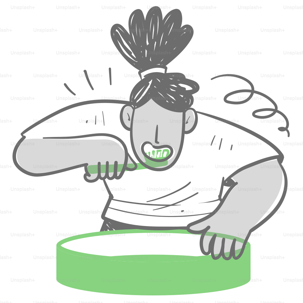 A drawing of a man sitting at a table