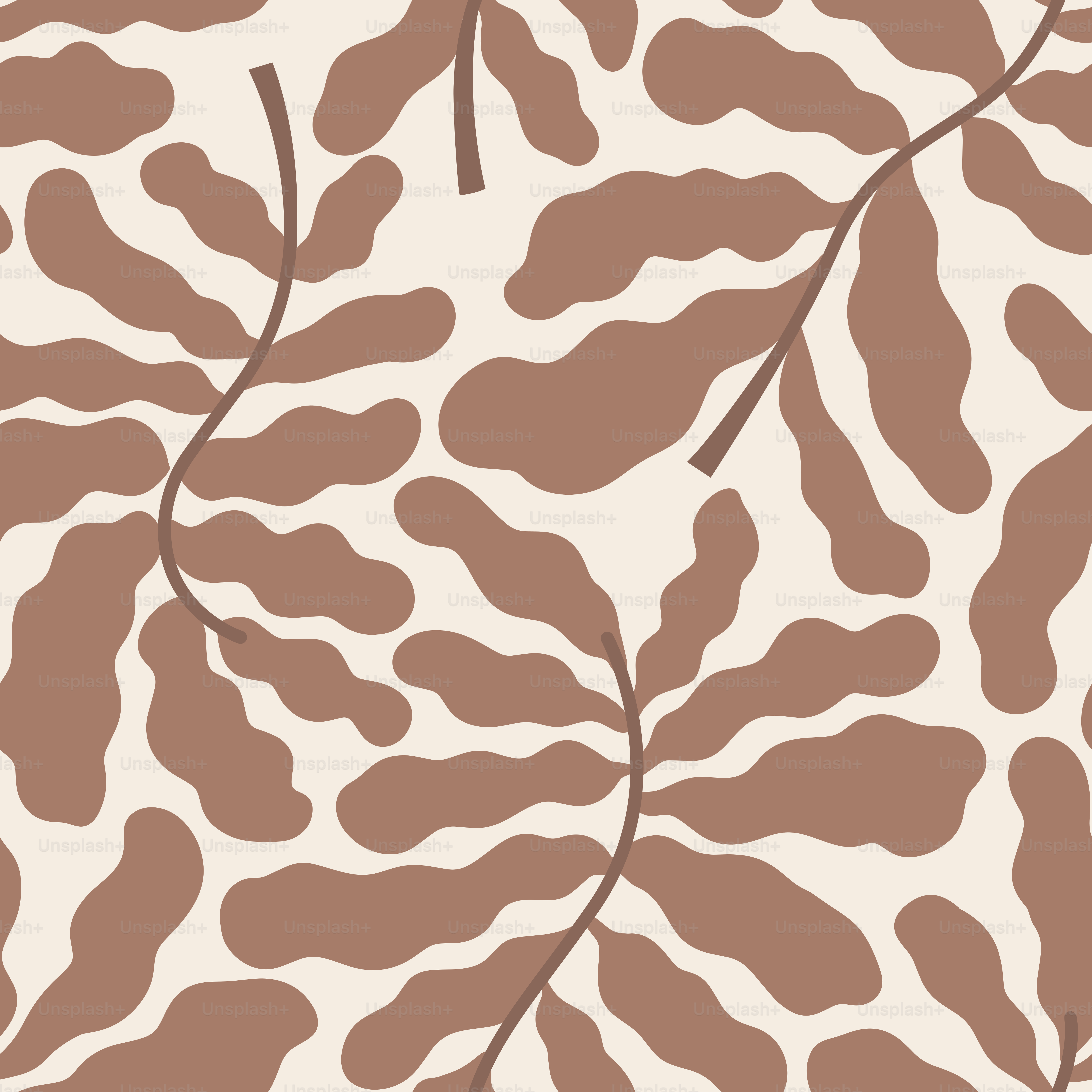 A brown and white animal print pattern on a wall