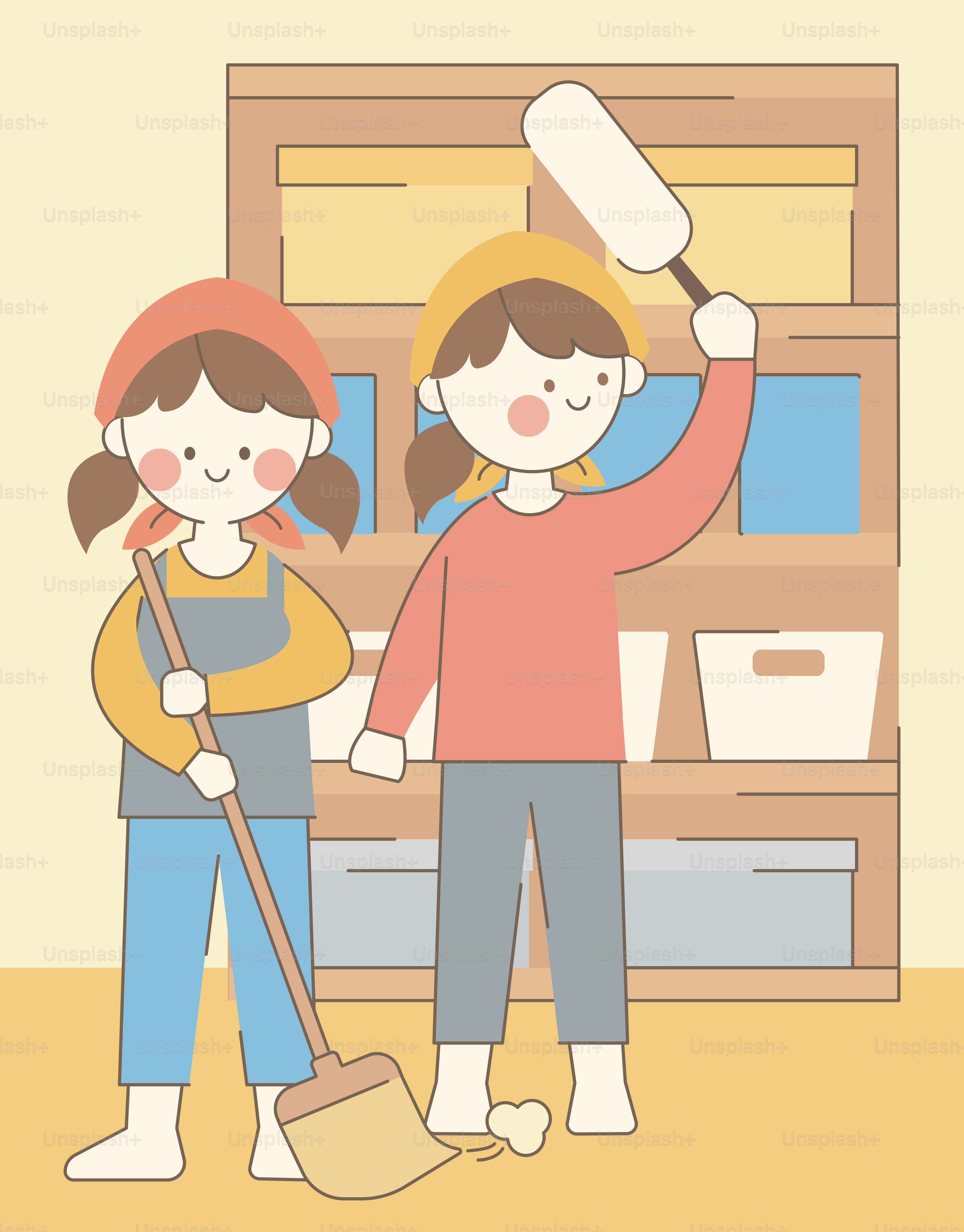 A couple of people standing next to each other