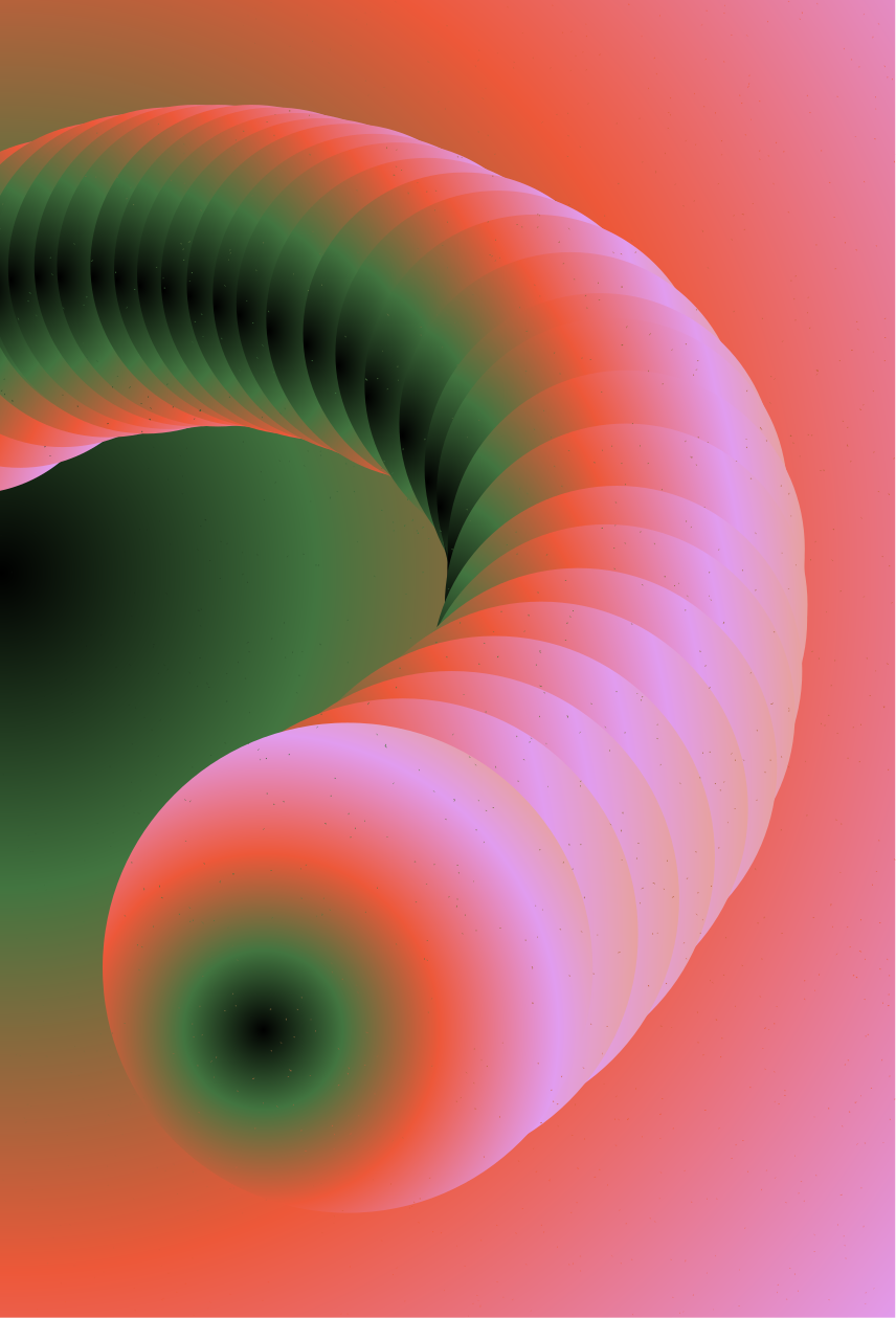 A computer generated image of a circular object