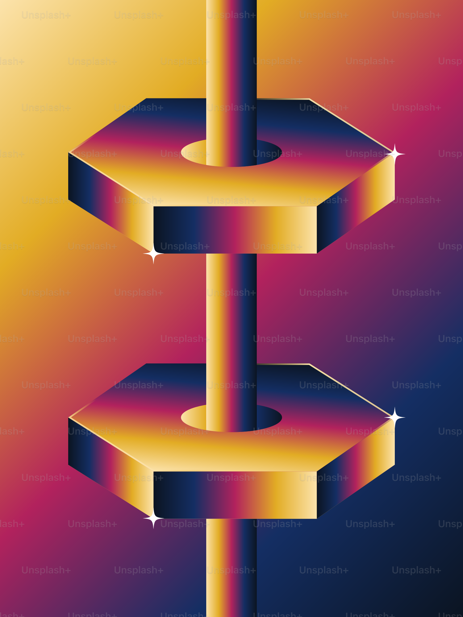 A colorful poster with three arrows pointing in different directions