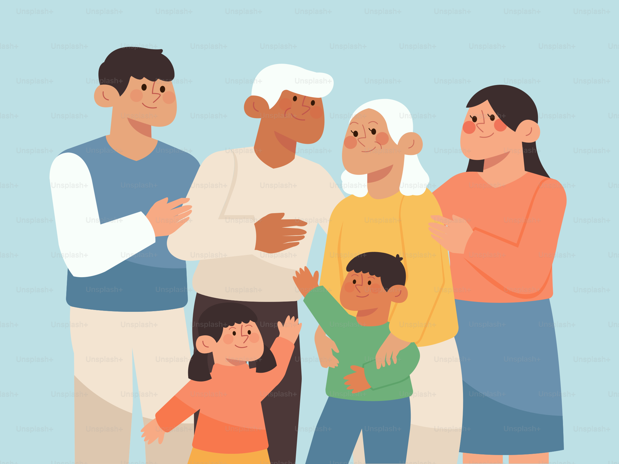 A group of people standing next to each other