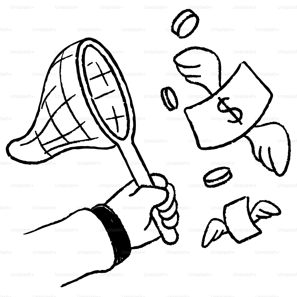 테니스 라켓을 잡은 손의 그림